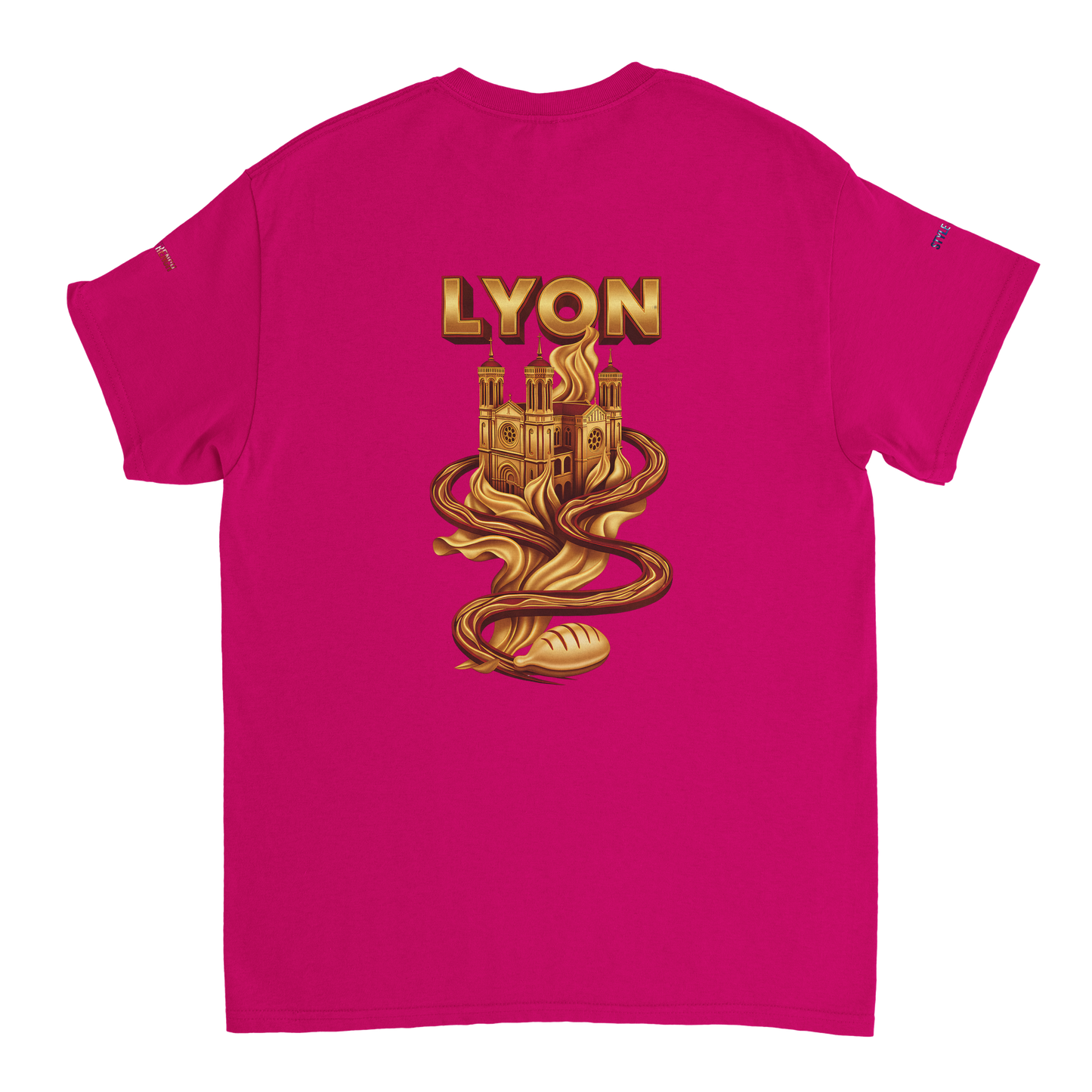 Unisex-T-Shirt Lyon Stadt Frankreich dick Rundhals | Gildan® 5000