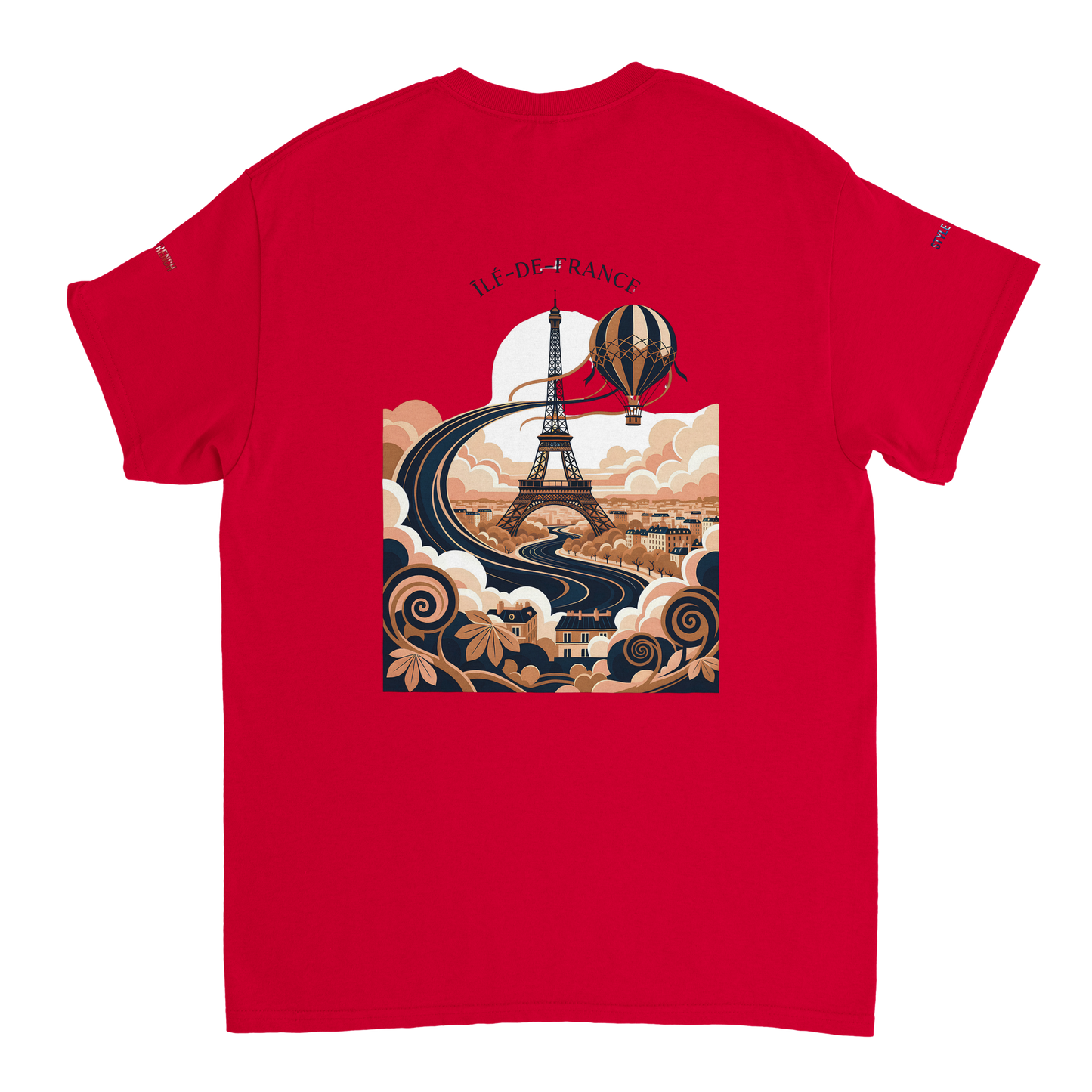 Unisex T-Shirt Île-de-France dick rundhals | Gildan® 5000