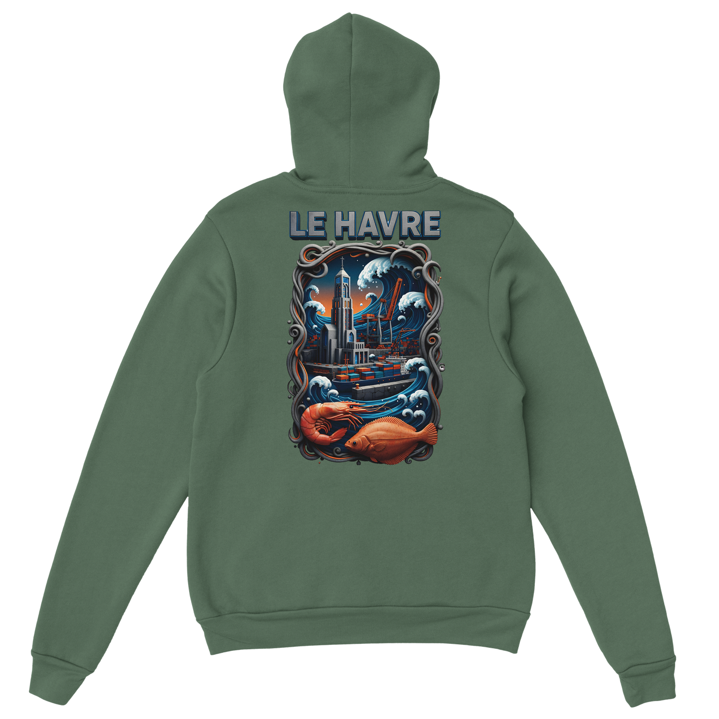 Sweat à capuche unisexe Le Havre