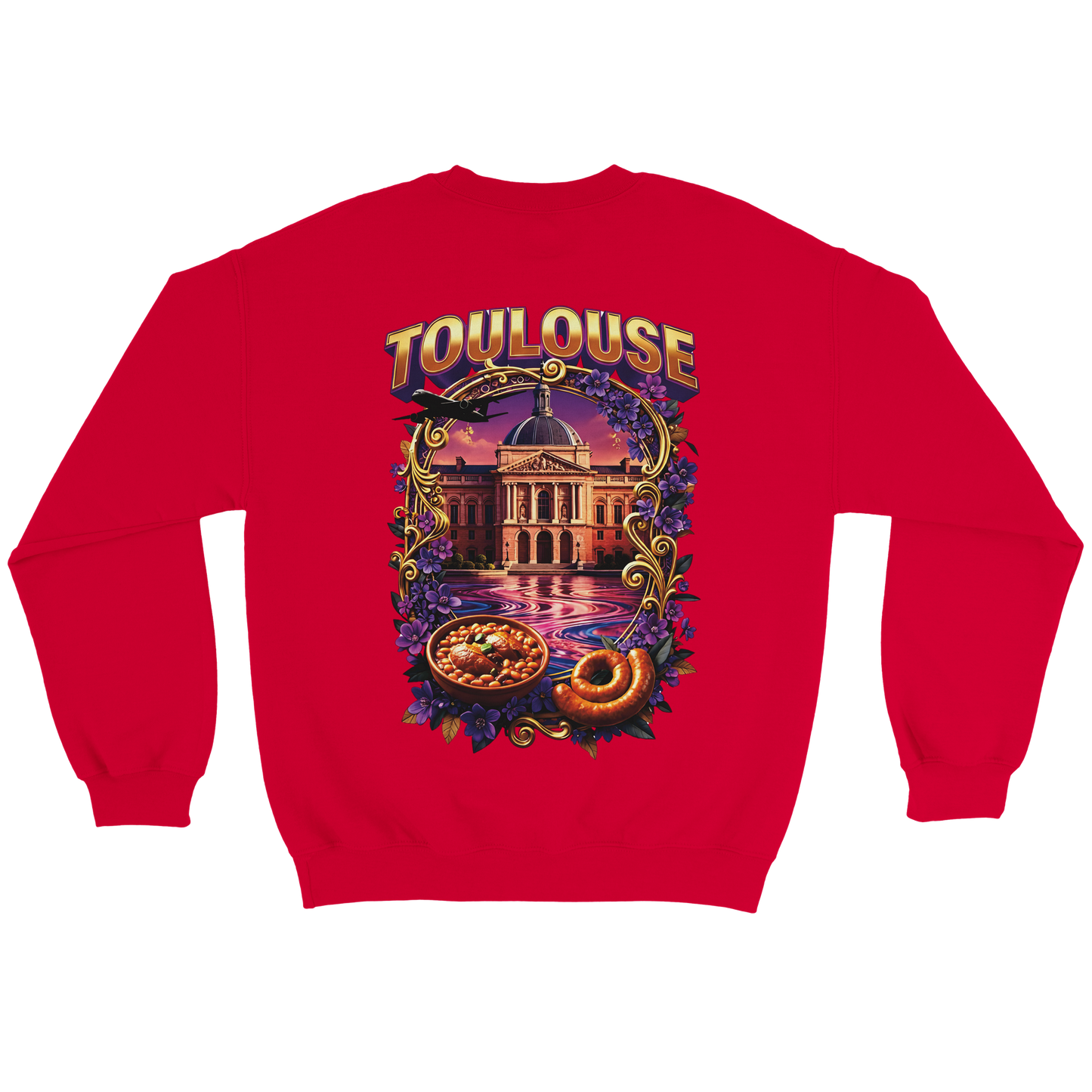 Unisex Sweatshirt Toulouse Classic French City Crewneck | Gildan® 18000