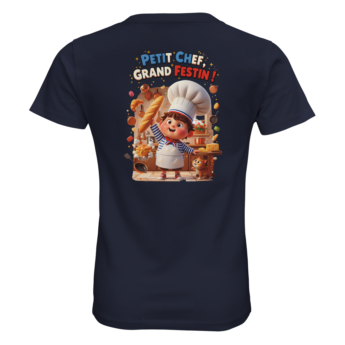 T-Shirt Junge kleiner Koch großes Festmahl Bio eng anliegend | SOL'S Pioneer Kids 03578