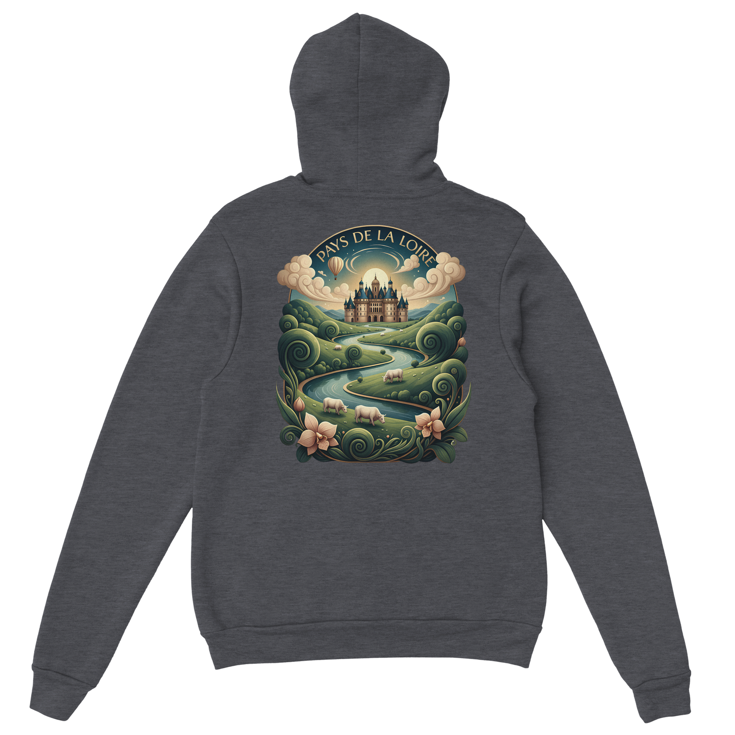 Klassischer Unisex-Kapuzenpullover Pays de la Loire | Gildan® 18500