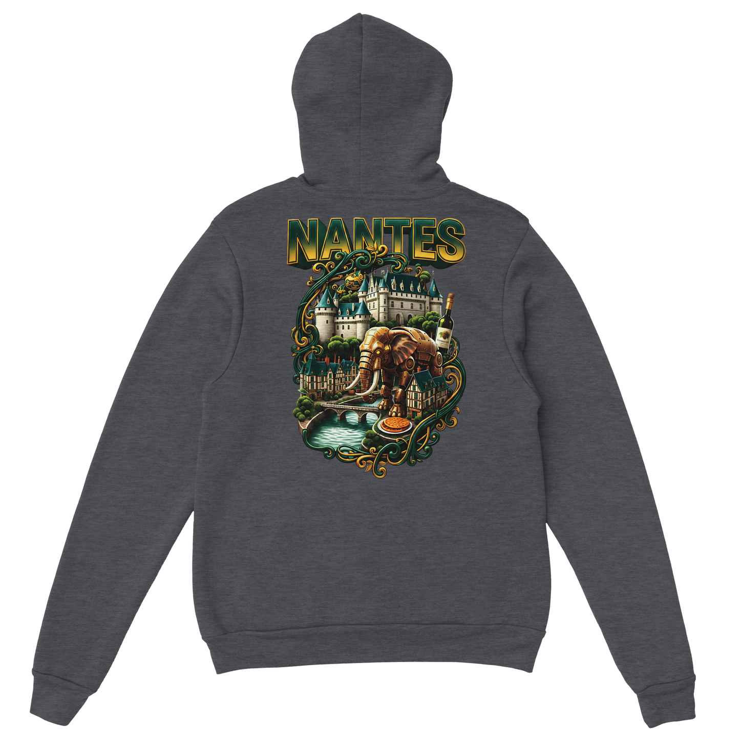 Unisex-Kapuzenpullover Nantes Stadt Frankreich klassisch | Gildan® 18500
