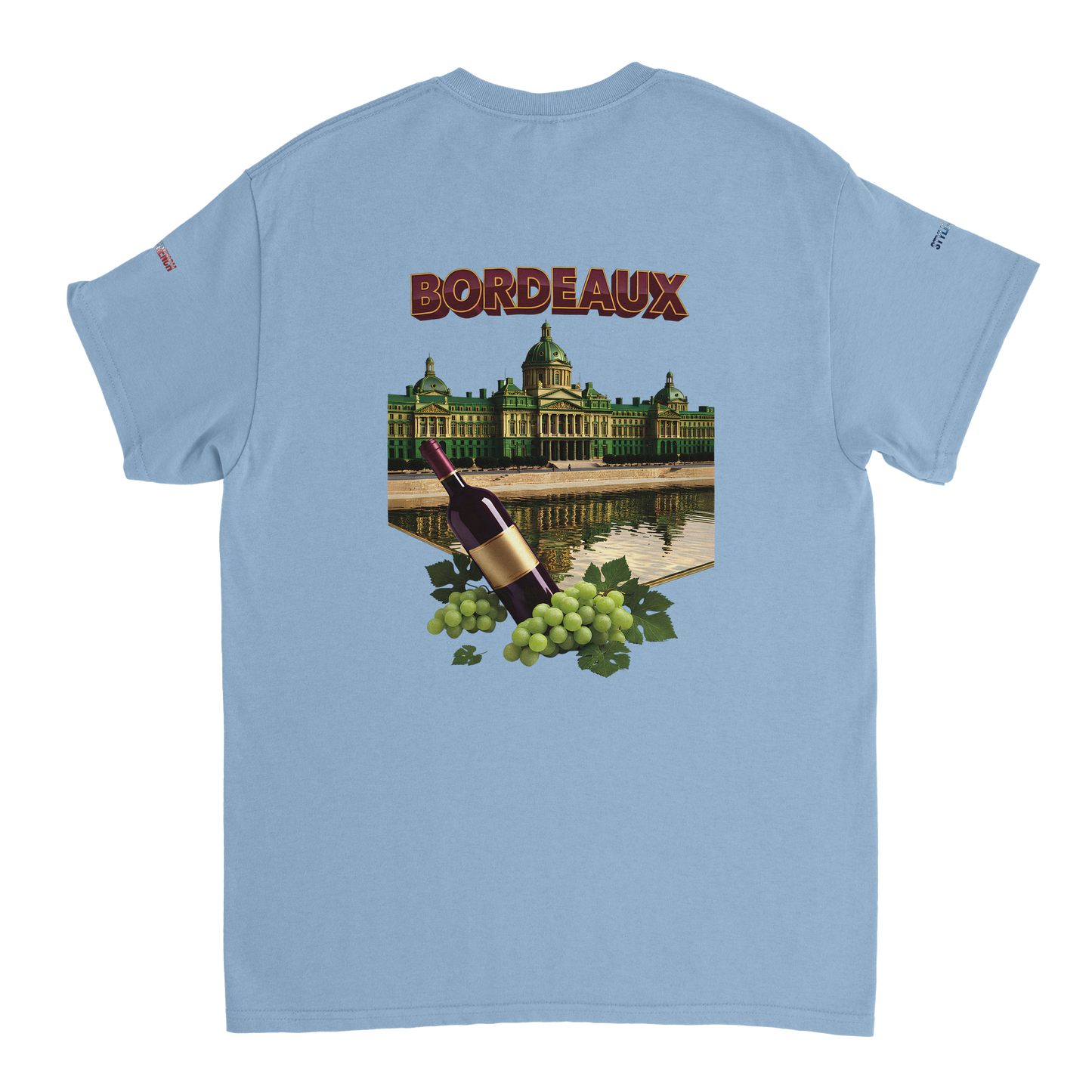 Unisex burgundy French city crewneck heavy t-shirt | Gildan® 5000