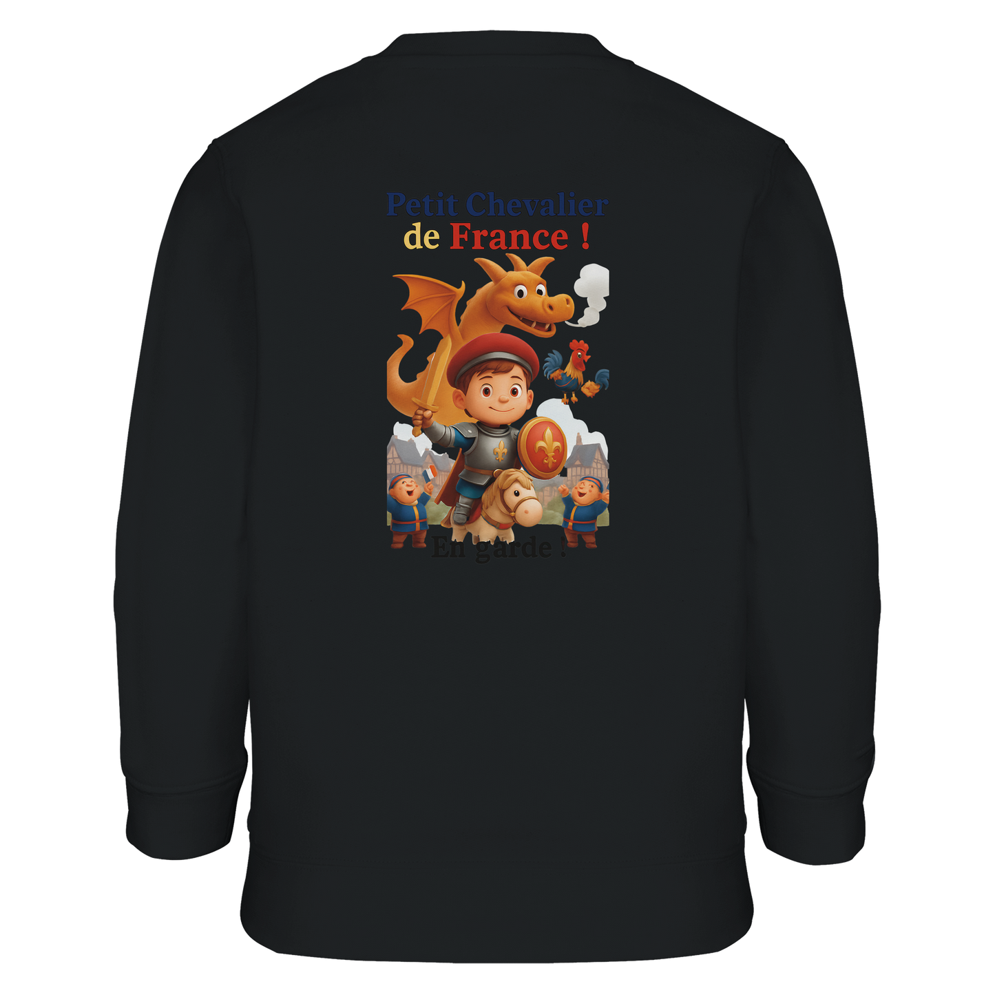 Sweatshirt für Jungen mit kleinem Frankreich-Ritter aus recyceltem Materialmix | SOL'S Columbia Kids 04239