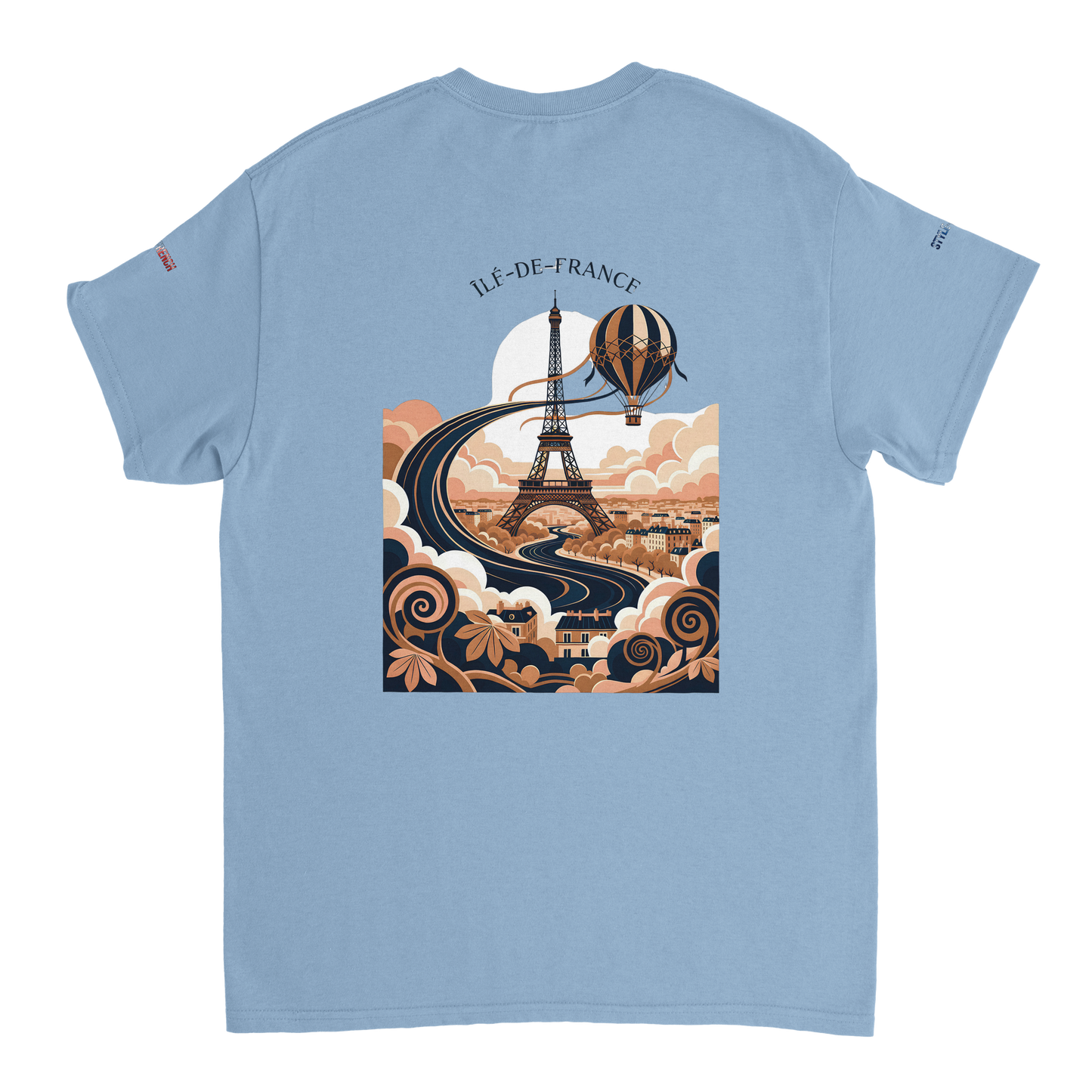Unisex T-Shirt Île-de-France dick rundhals | Gildan® 5000