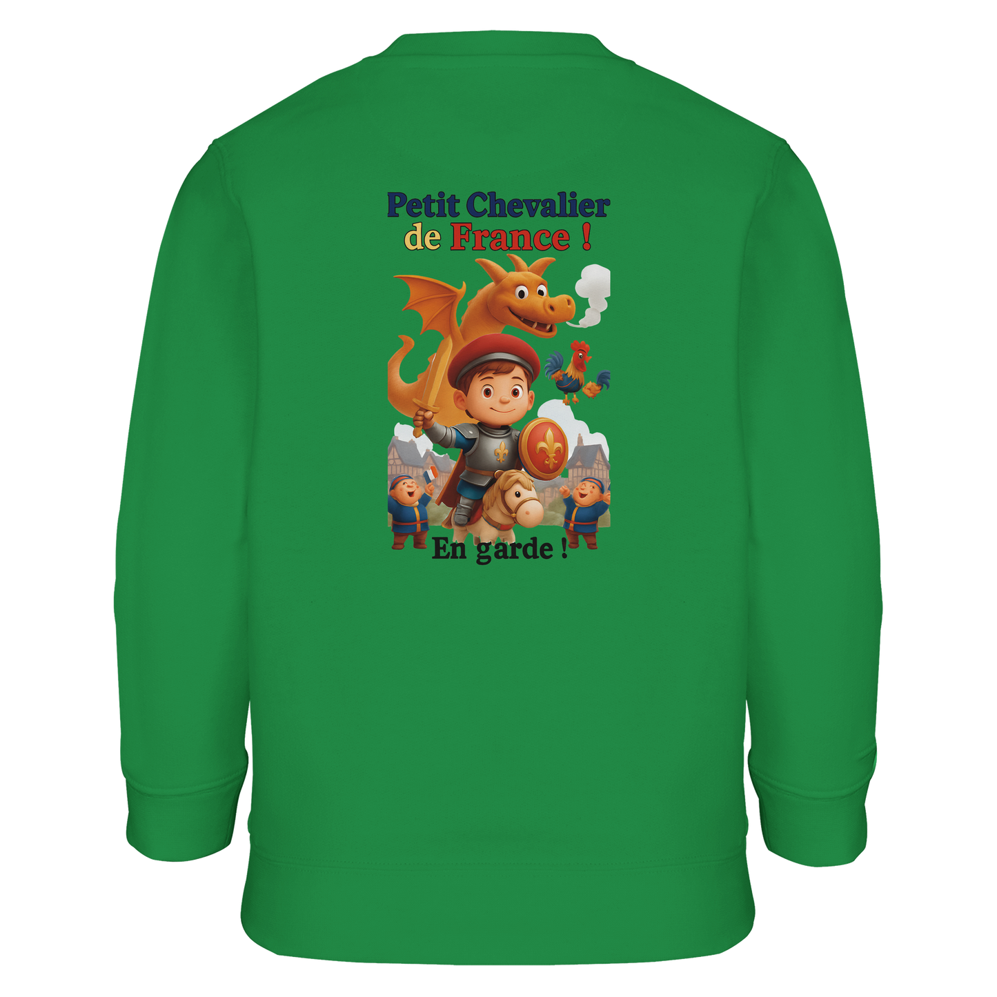 Sweatshirt für Jungen mit kleinem Frankreich-Ritter aus recyceltem Materialmix | SOL'S Columbia Kids 04239