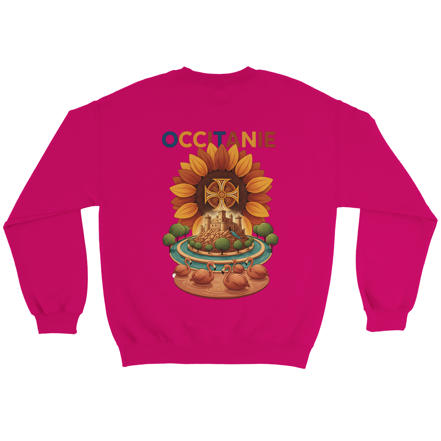 Unisex-Sweatshirt, klassischer Rundhalsausschnitt Occitanie | Gildan® 18000