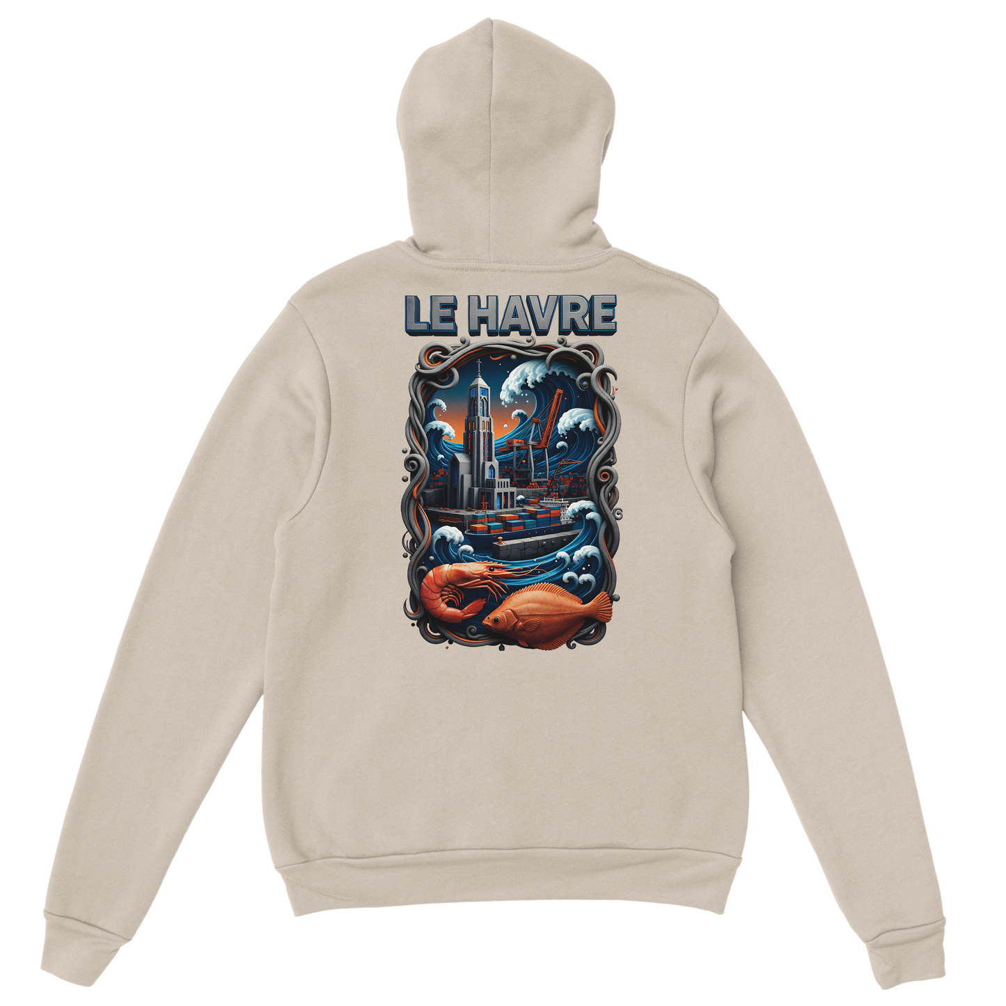 Sweat à capuche unisexe Le Havre
