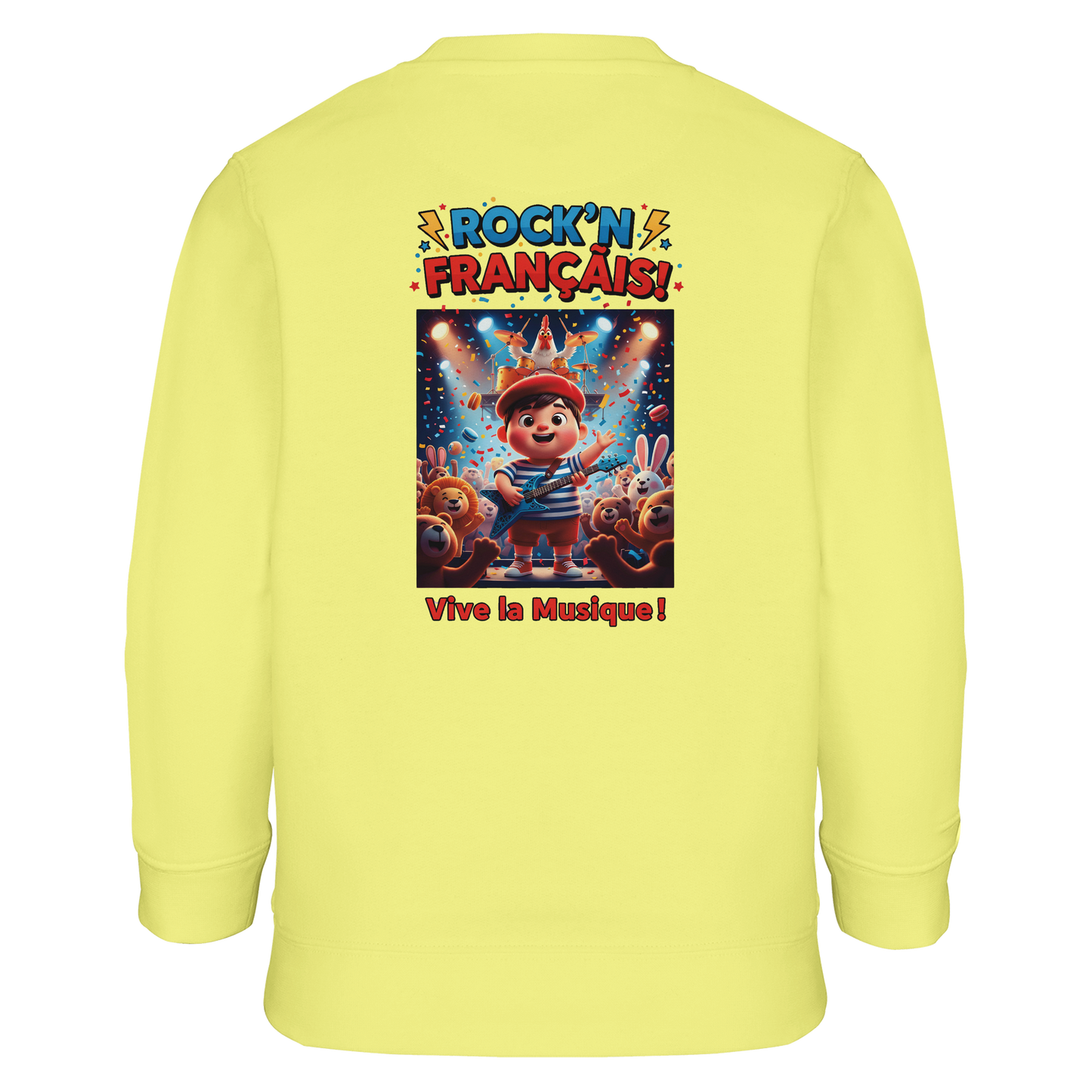 Jungen Sweatshirt Rock'n Français Mischgewebe recycelt | SOL'S Columbia Kids 04239