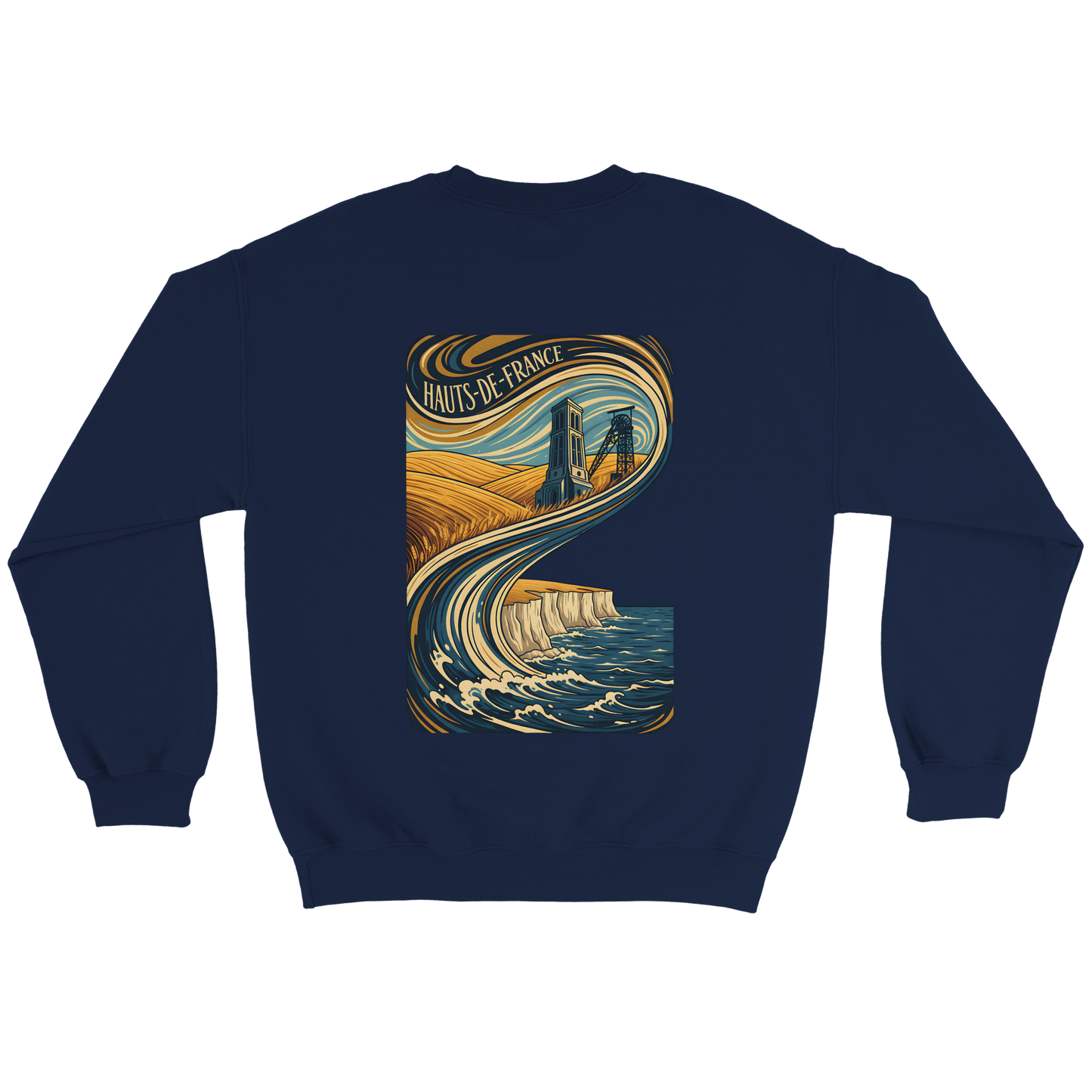 Unisex Nord-Pas-de-Calais classic crewneck sweatshirt | Gildan® 18000