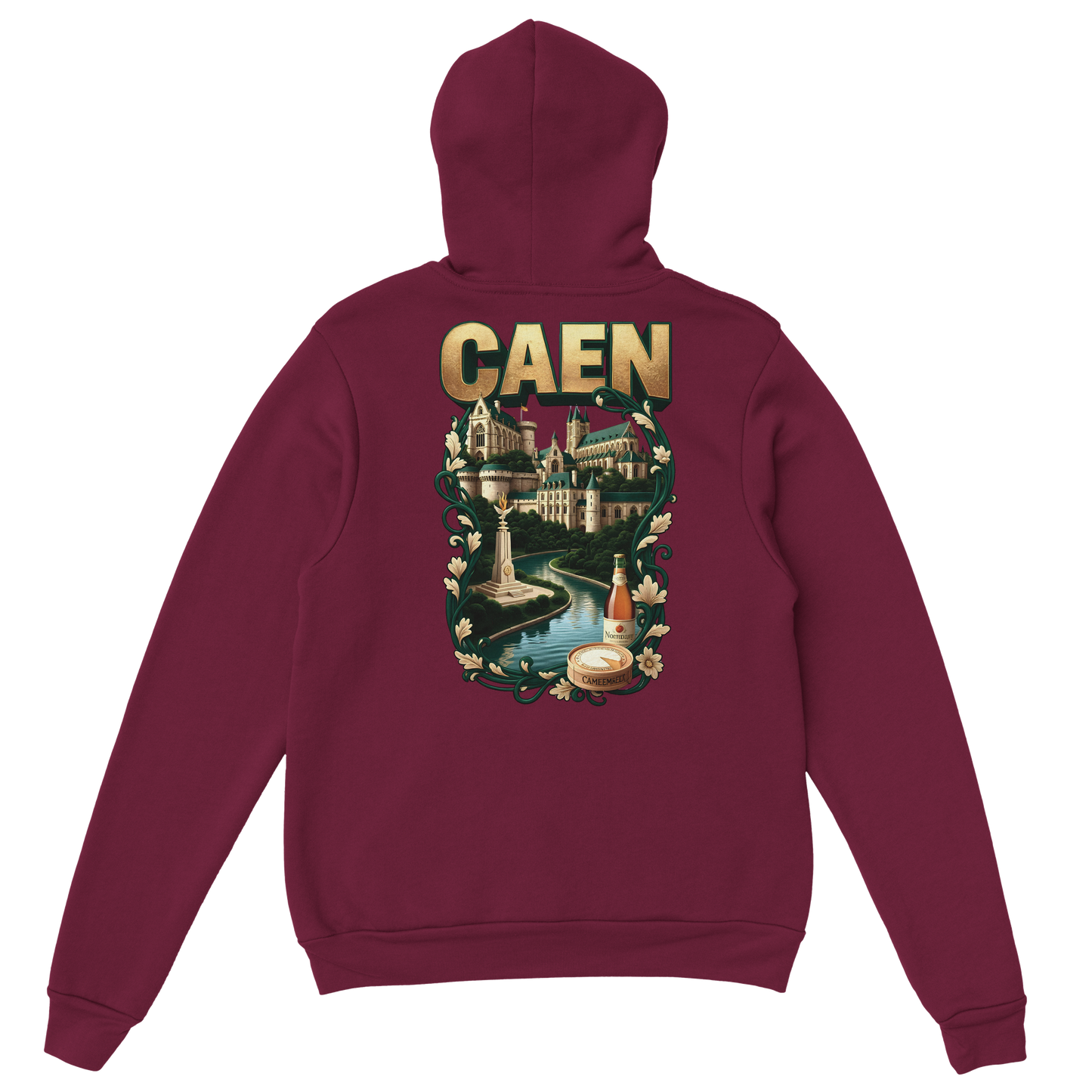 Kapuzenpullover "Caen, Stadt Frankreichs" Unisex Klassiker | Gildan® 18500