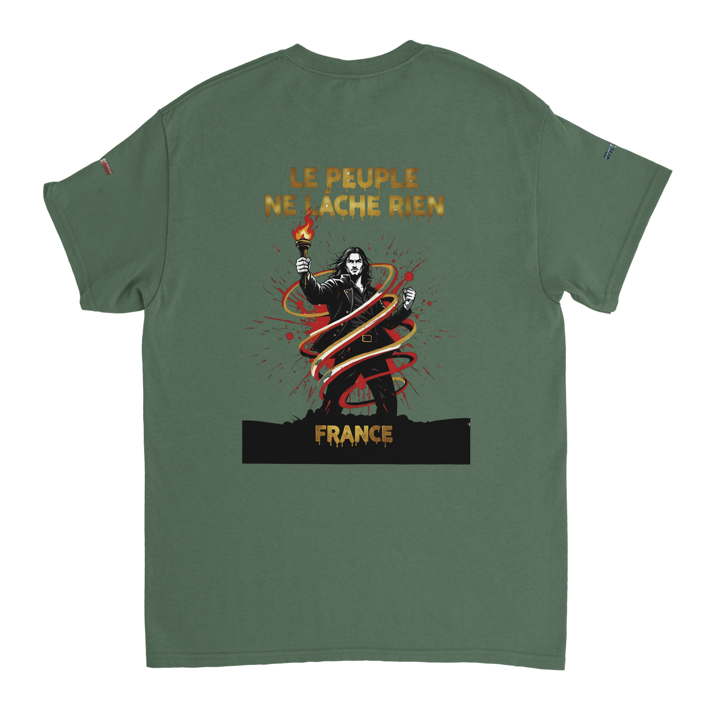 T-shirt Homme Le Peuple Ne Lâche Rien - Coton Premium