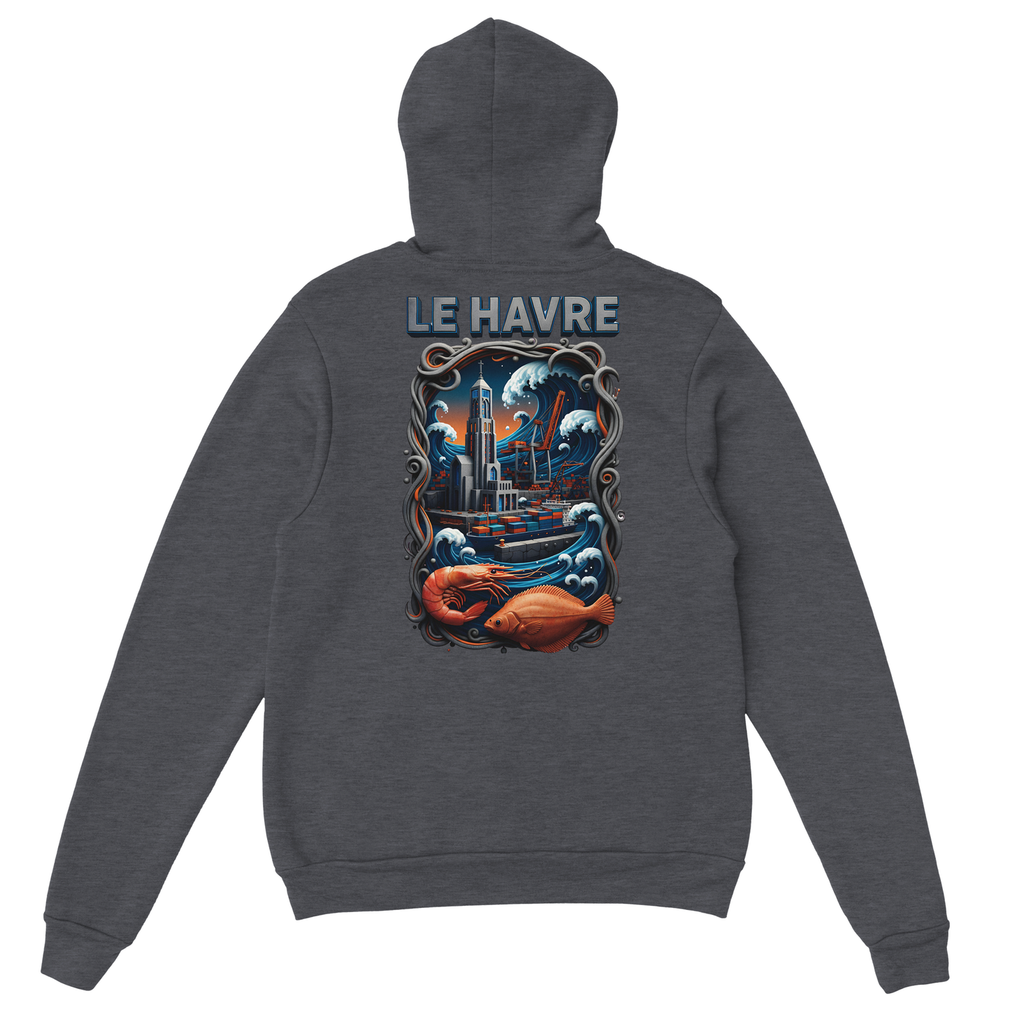 Sweat à capuche unisexe Le Havre