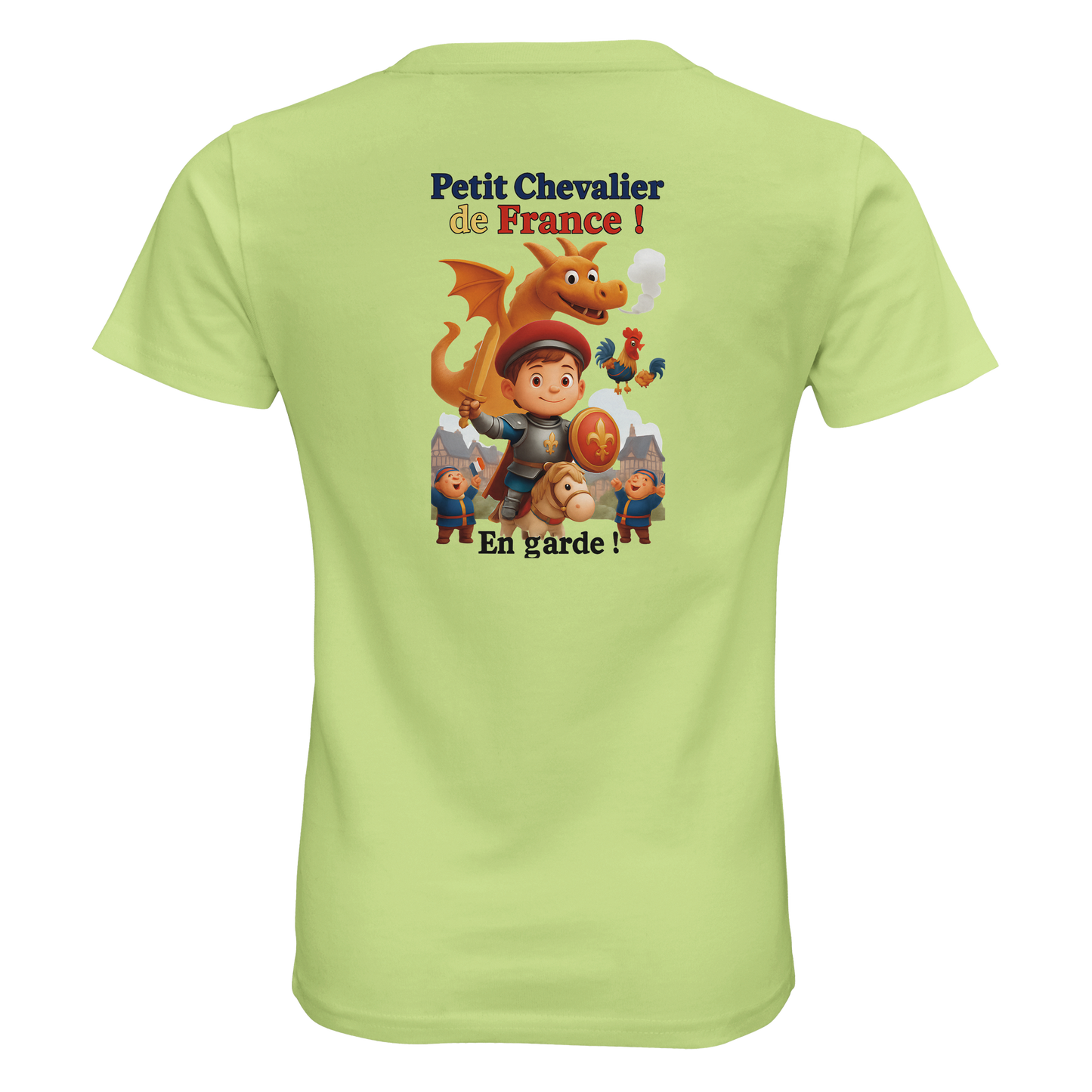 T-Shirt Jungen kleiner Ritter Frankreichs, aus Bio-Baumwolle, schmal geschnitten | SOL'S Pioneer Kids 03578
