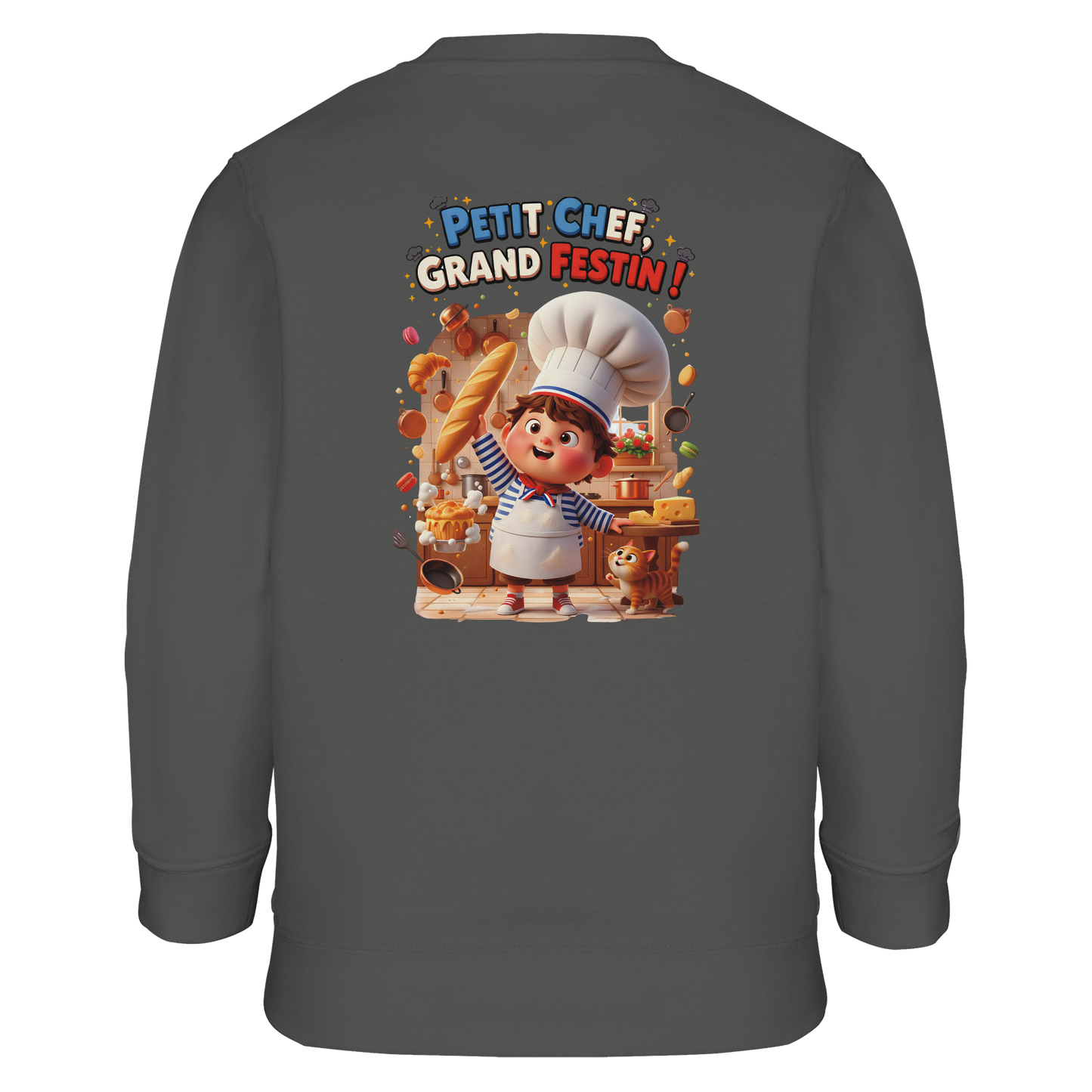 Boys' Little Chef Big Feast Recycled Blend Sweatshirt | SOL'S Columbia Kids 04239