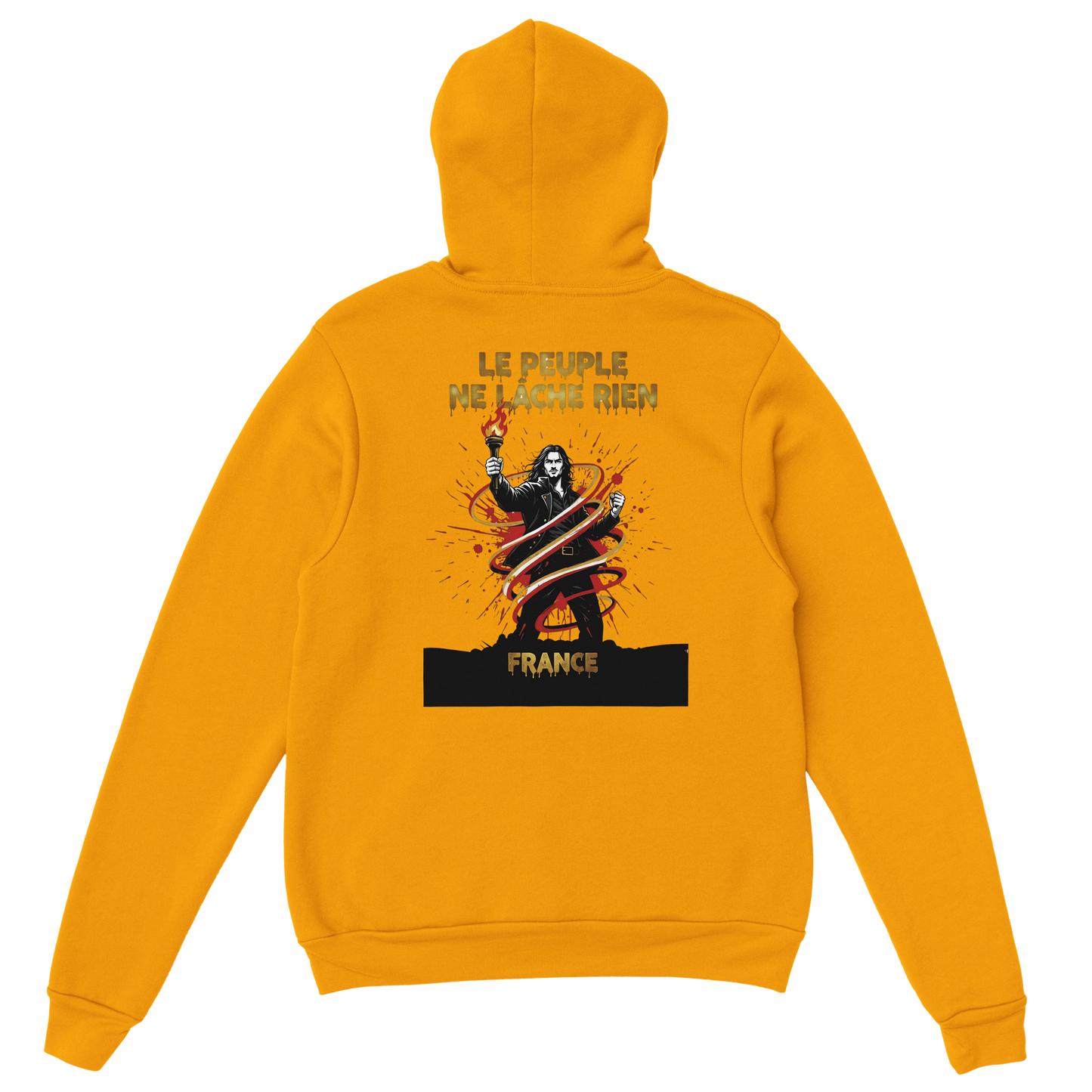 "The people don't give up" hoodie - classic French style for men | Gildan® 18500