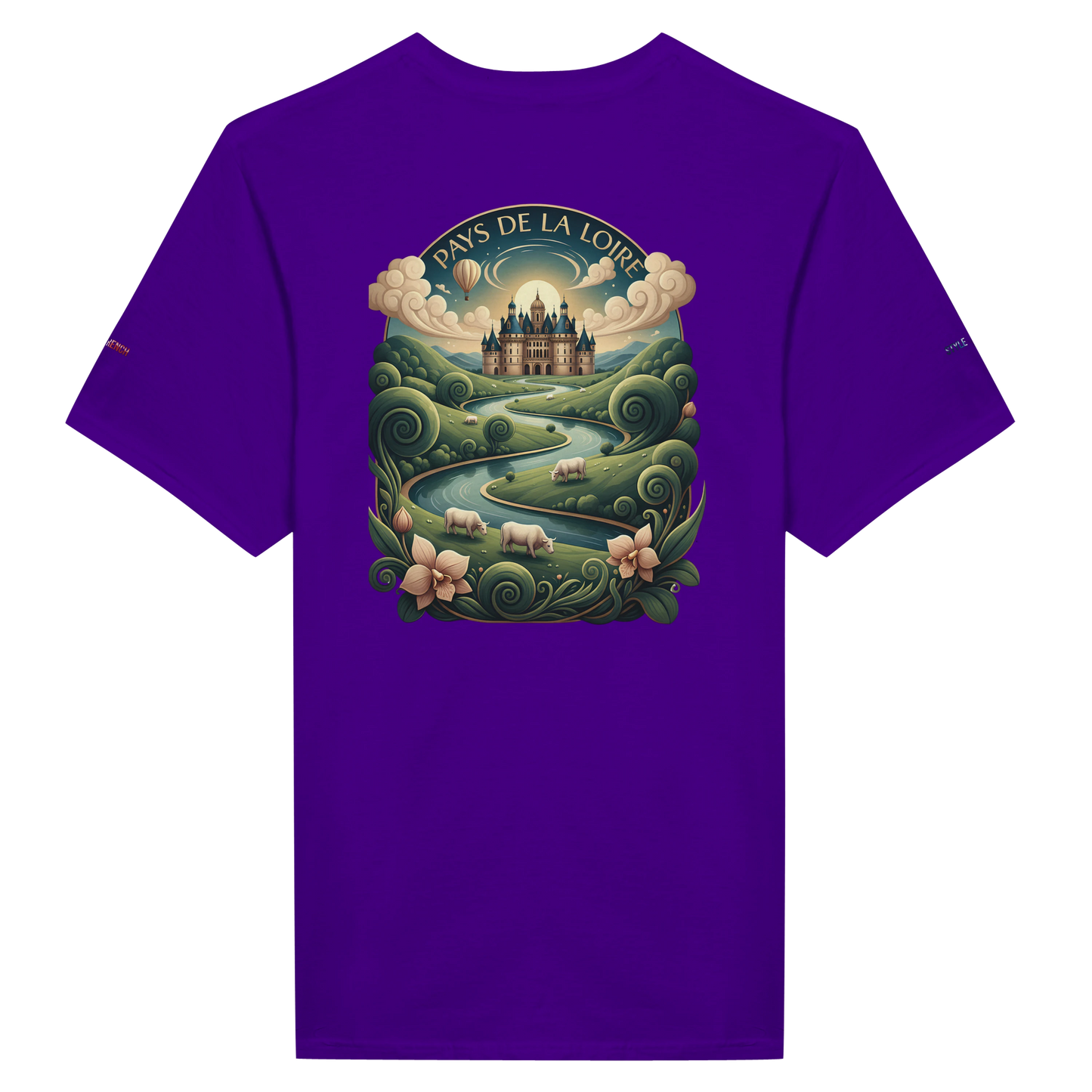 Unisex T-Shirt Pays de la Loire klassischer Rundhalsausschnitt | Gildan® 64000
