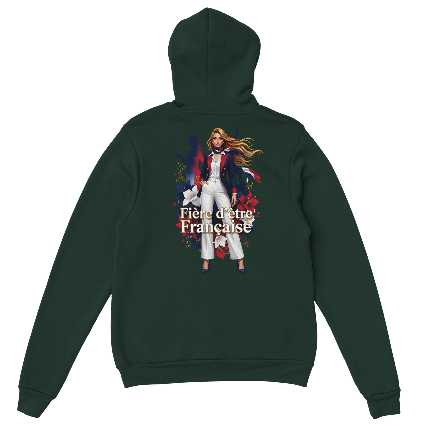 Sweat à capuche fière d'être française   – Doux, chaud et confortable pour l'hiver
