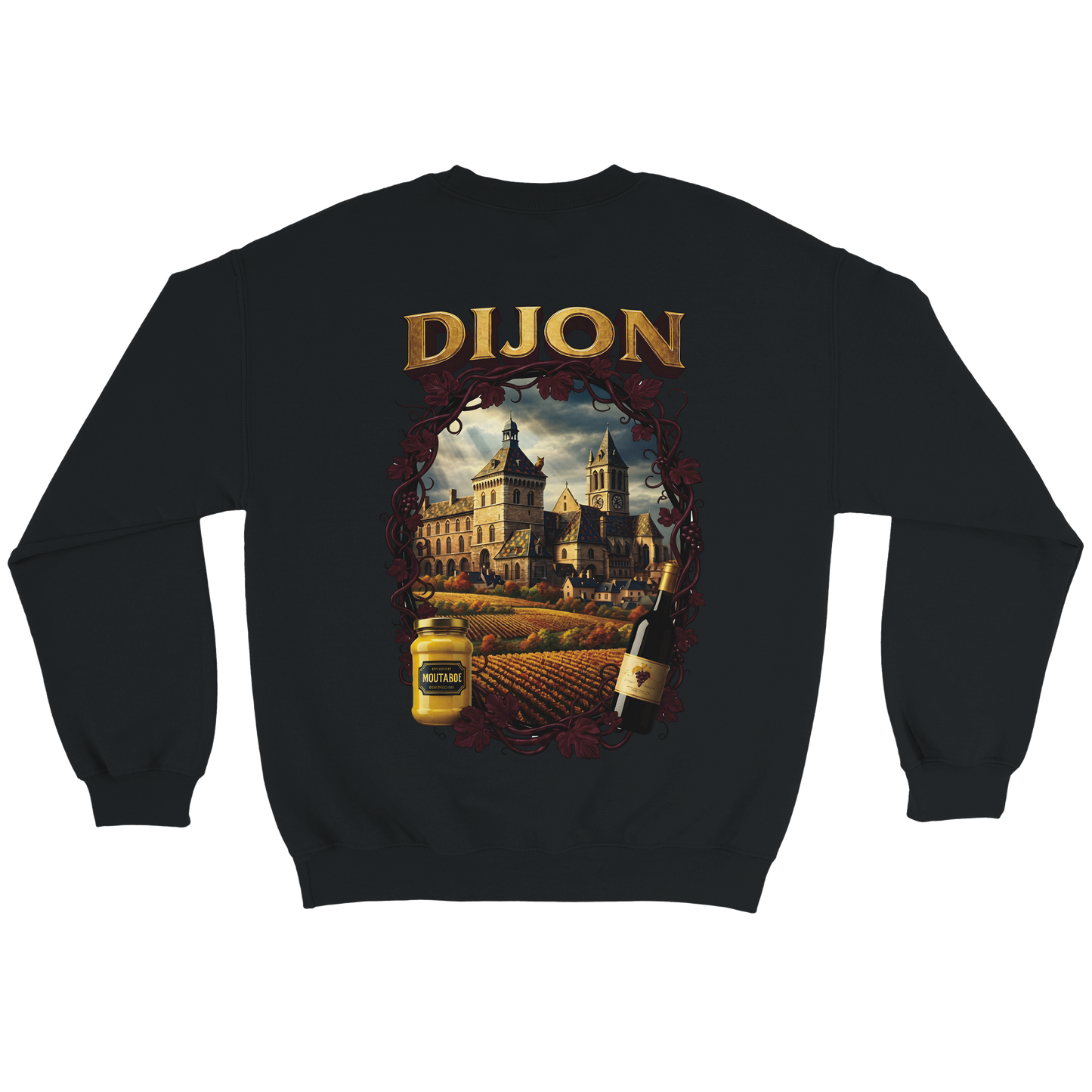 Unisex-Sweatshirt Dijon, Frankreich klassisch Rundhals | Gildan® 18000