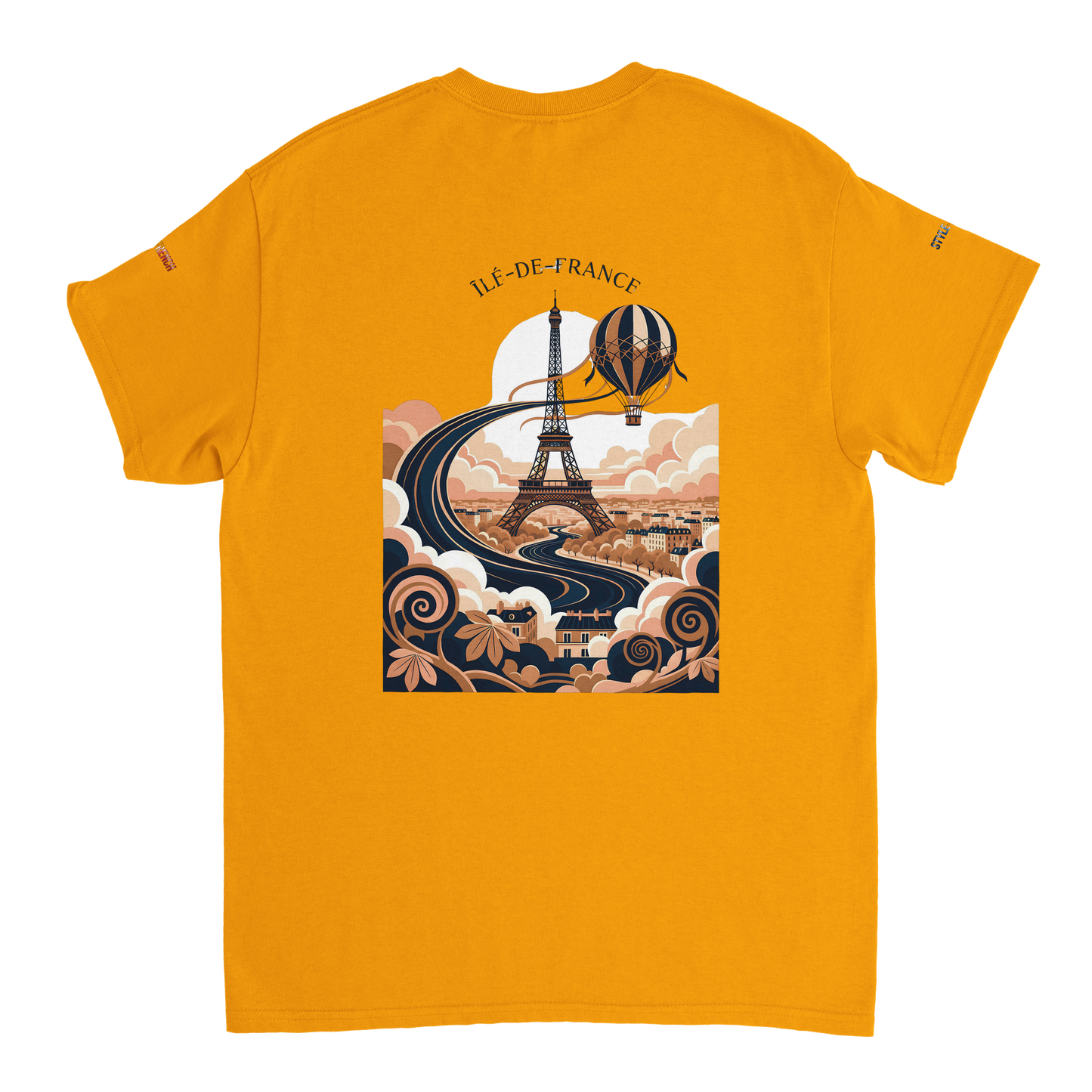 Unisex T-Shirt Île-de-France dick rundhals | Gildan® 5000