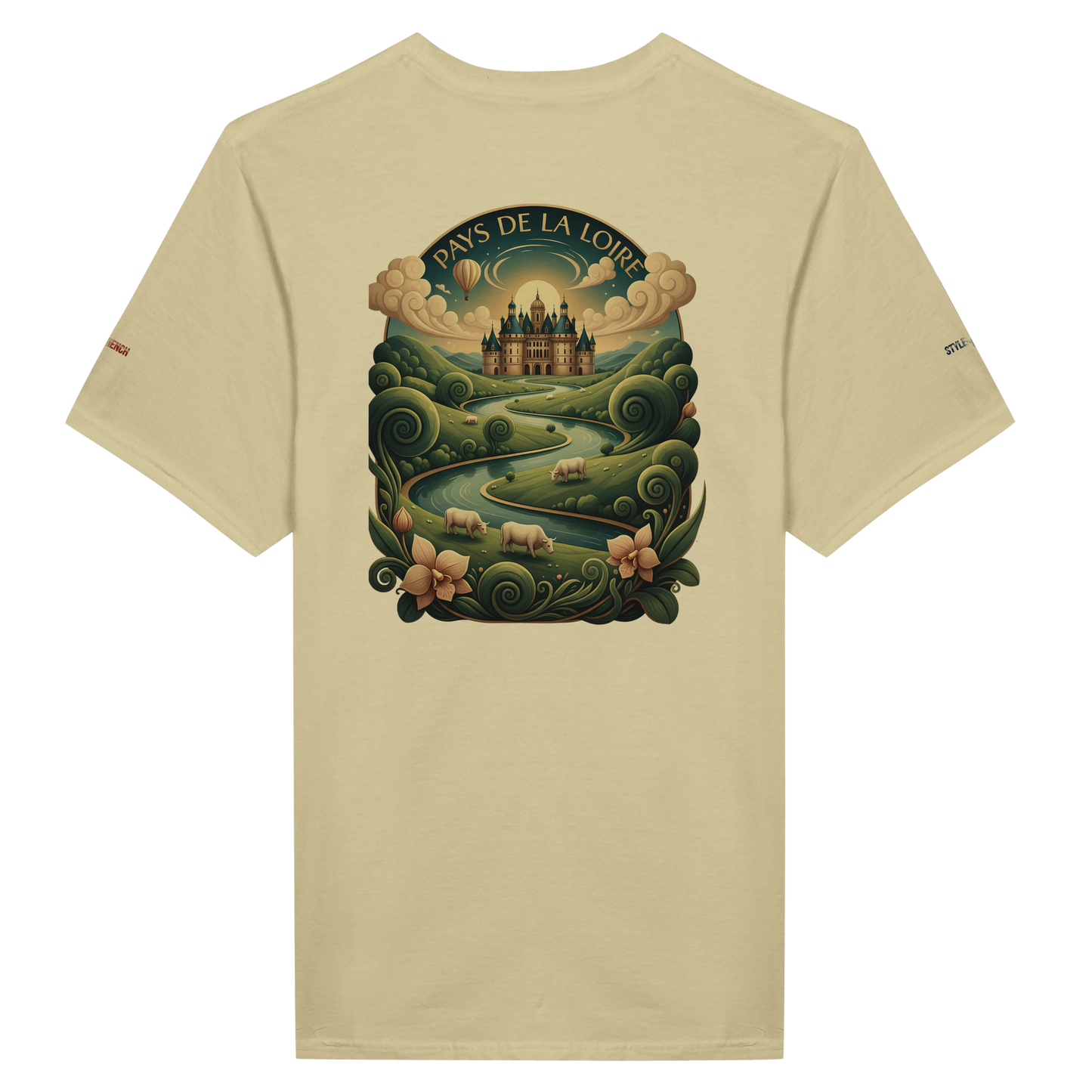 Unisex T-Shirt Pays de la Loire klassischer Rundhalsausschnitt | Gildan® 64000