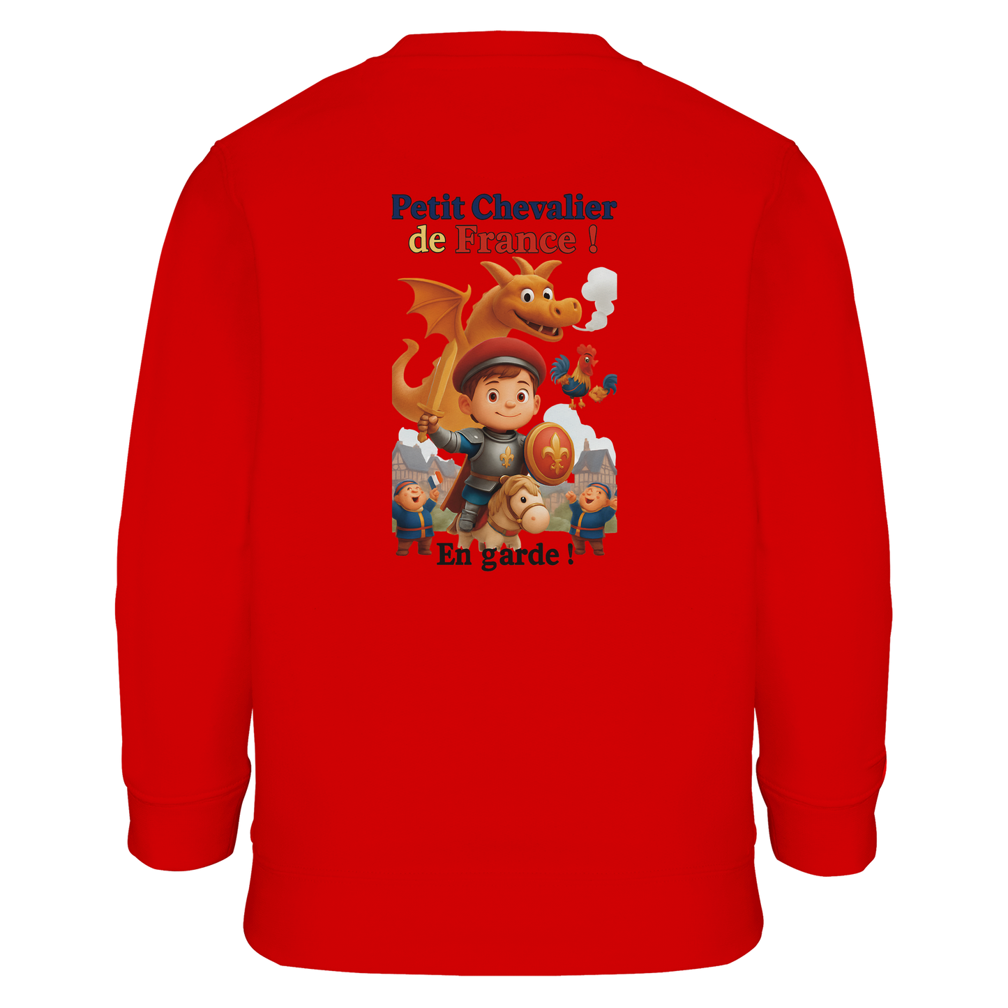Sweatshirt für Jungen mit kleinem Frankreich-Ritter aus recyceltem Materialmix | SOL'S Columbia Kids 04239
