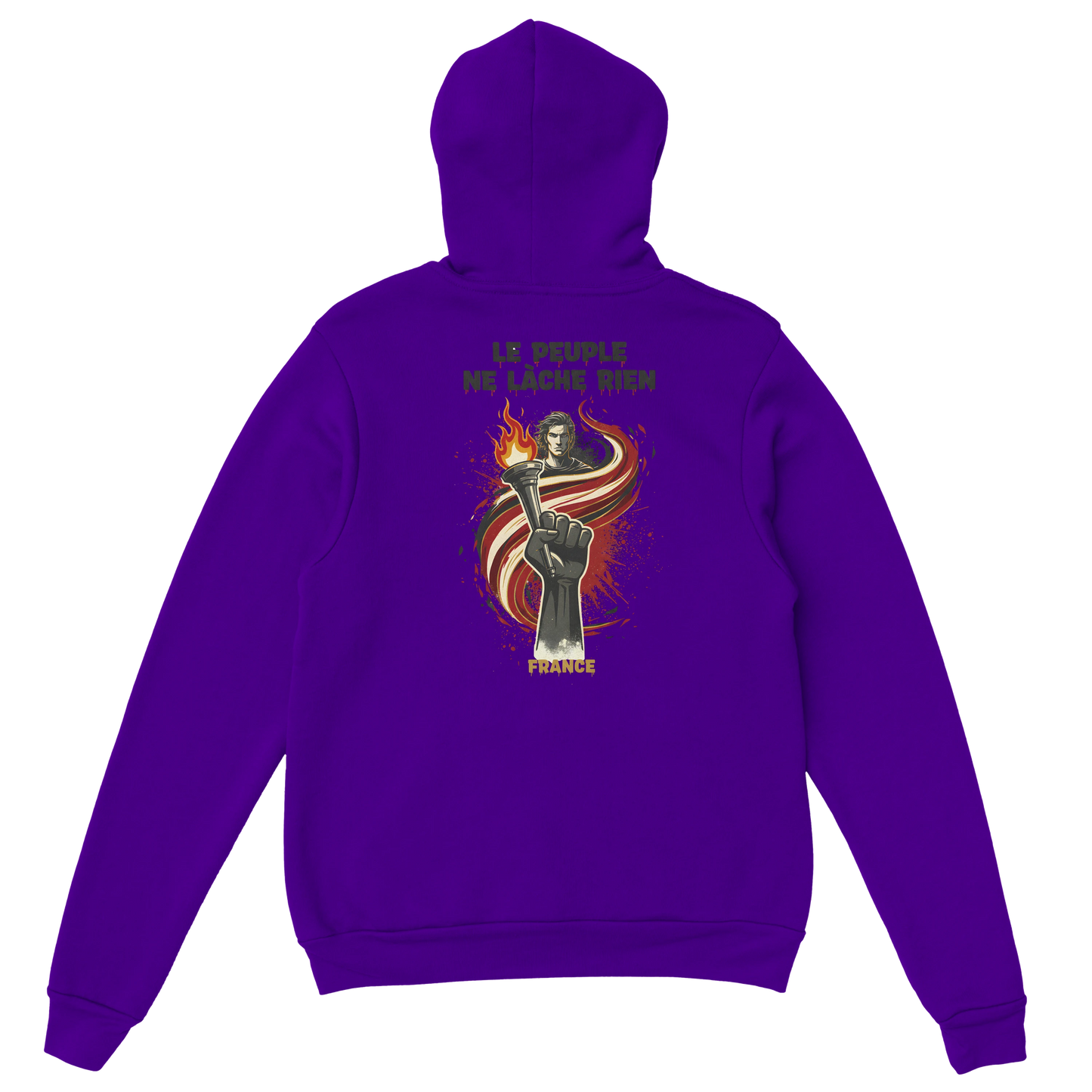 "The people don't give up" hoodie - classic French style for men | Gildan® 18500