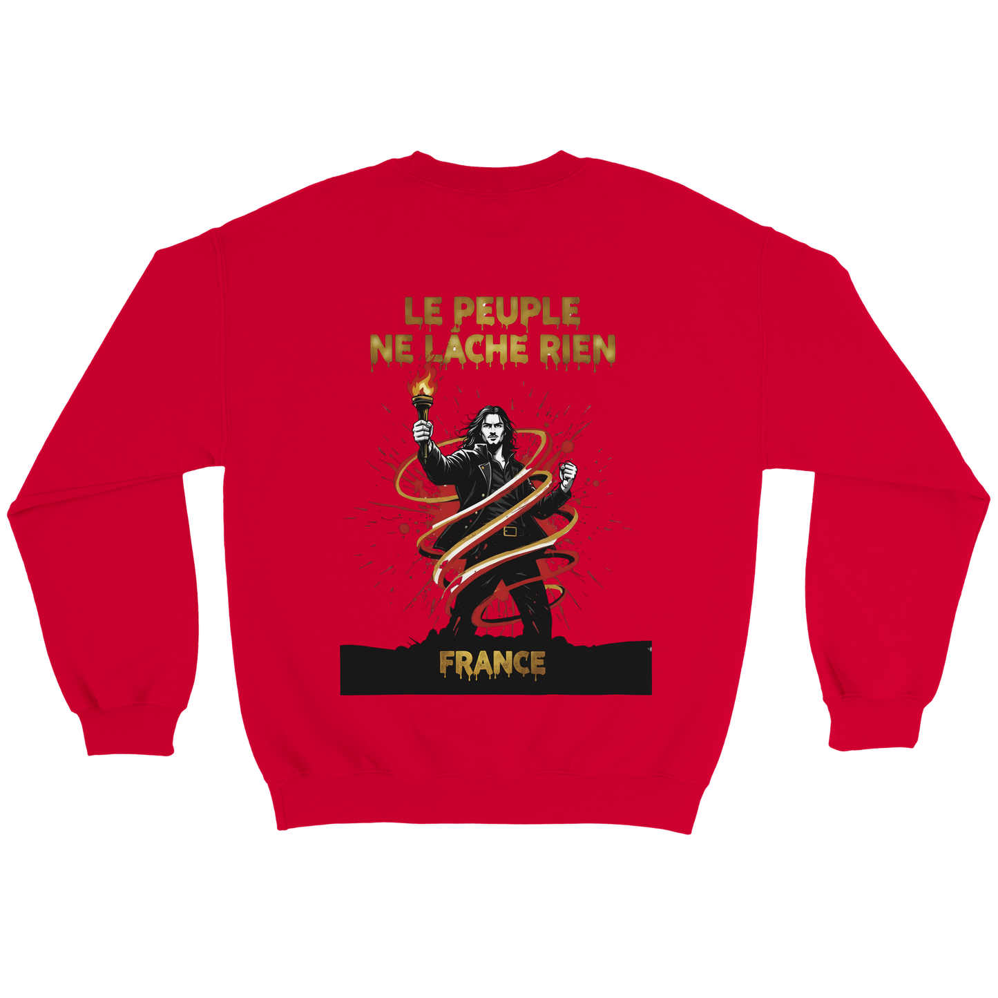 Sweatshirt "Le peuple lâche rien" French Style Classic Crewneck | Gildan® 18000