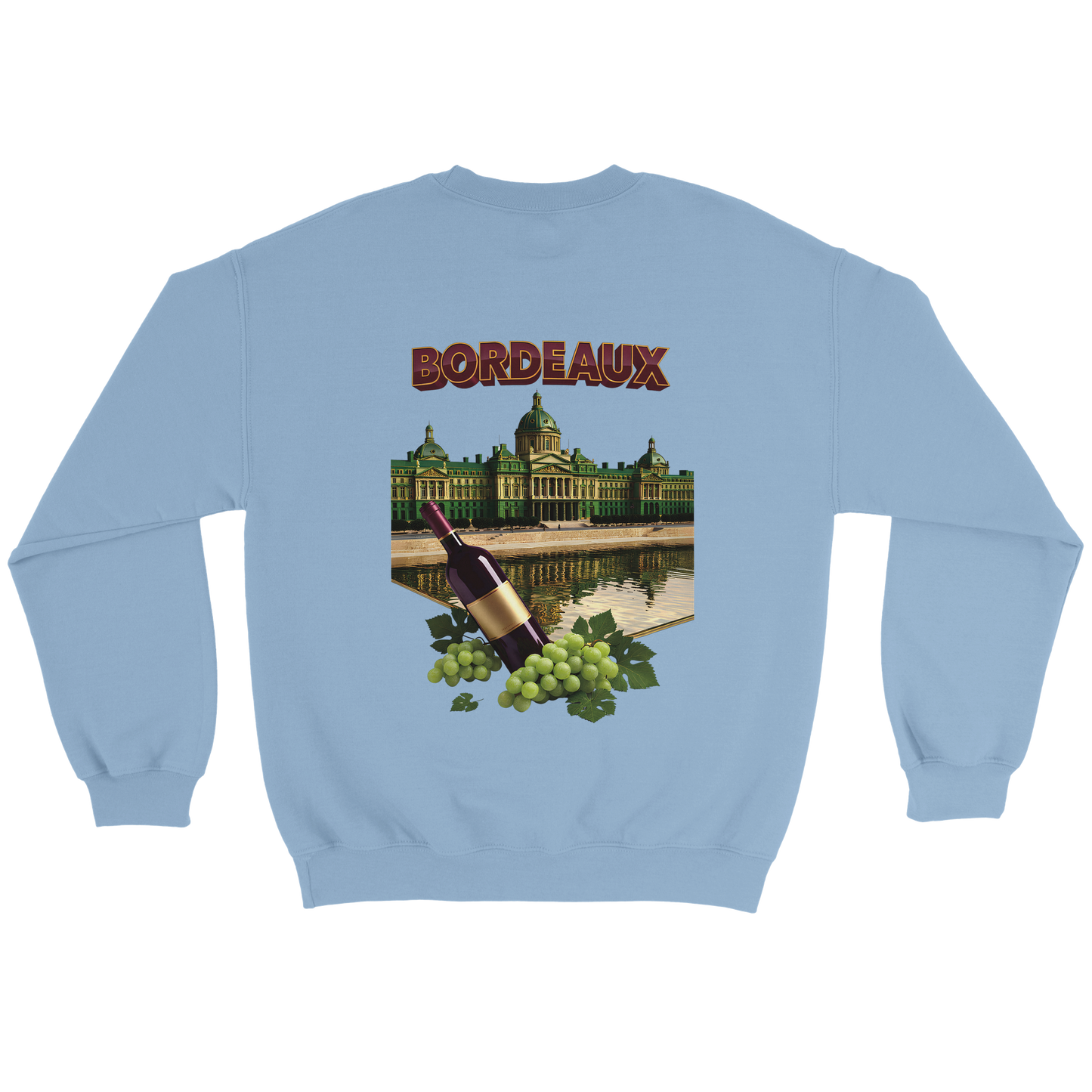 Unisex city burgundy classic crewneck sweatshirt | Gildan® 18000