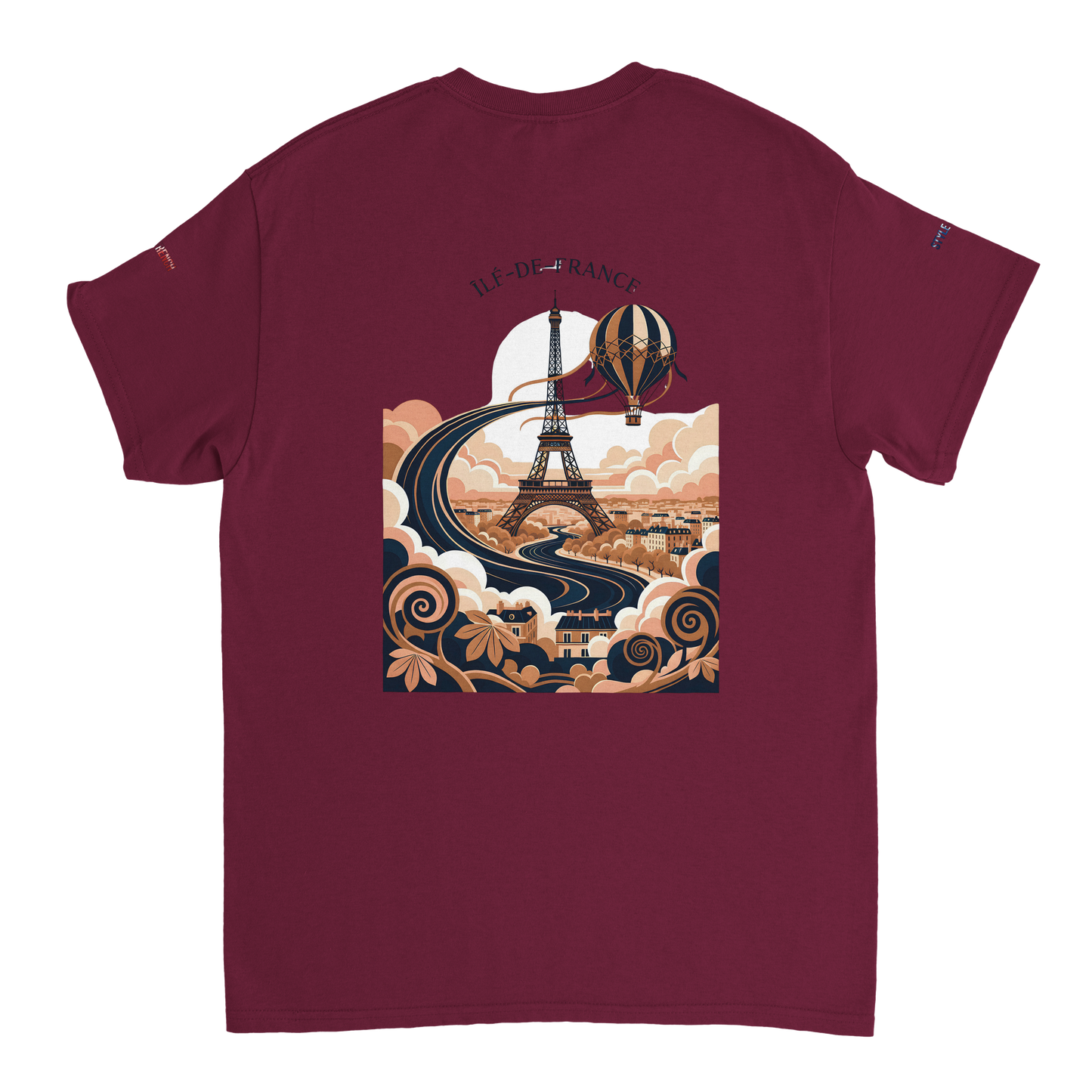 Unisex T-Shirt Île-de-France dick rundhals | Gildan® 5000