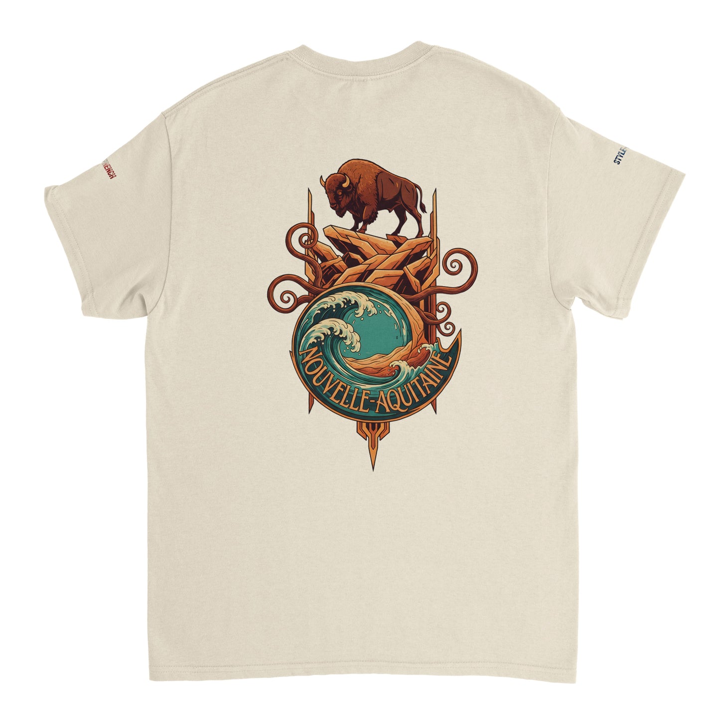 T-Shirt Neu-Aquitanien, dick, Rundhalsausschnitt | Gildan® 5000