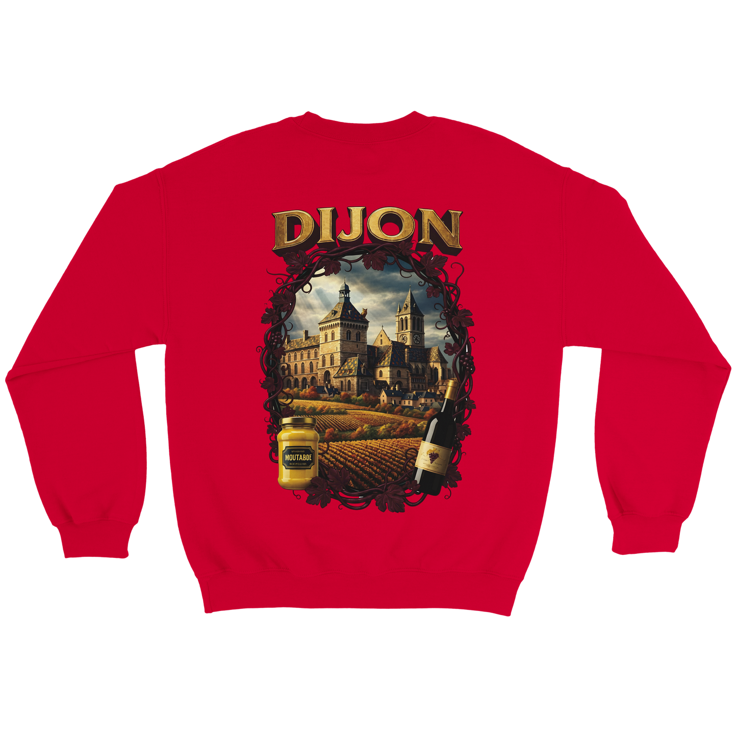 Unisex-Sweatshirt Dijon, Frankreich klassisch Rundhals | Gildan® 18000