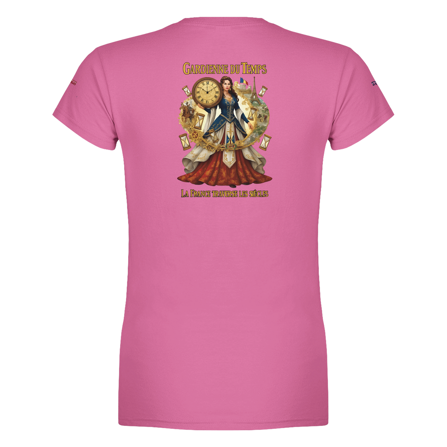 T-Shirt Femme Gardienne du Temps – Coton Premium Coupe Semi-Ajustée