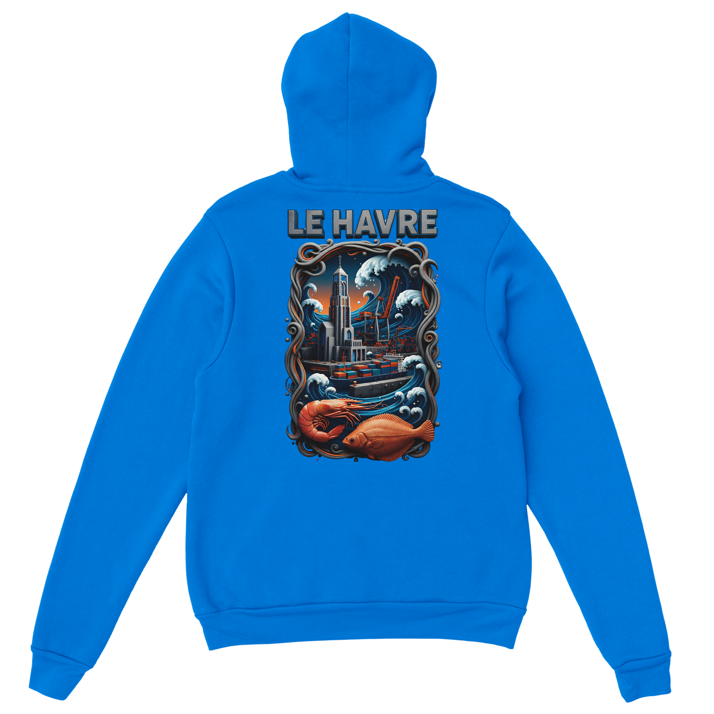 Sweat à capuche unisexe Le Havre