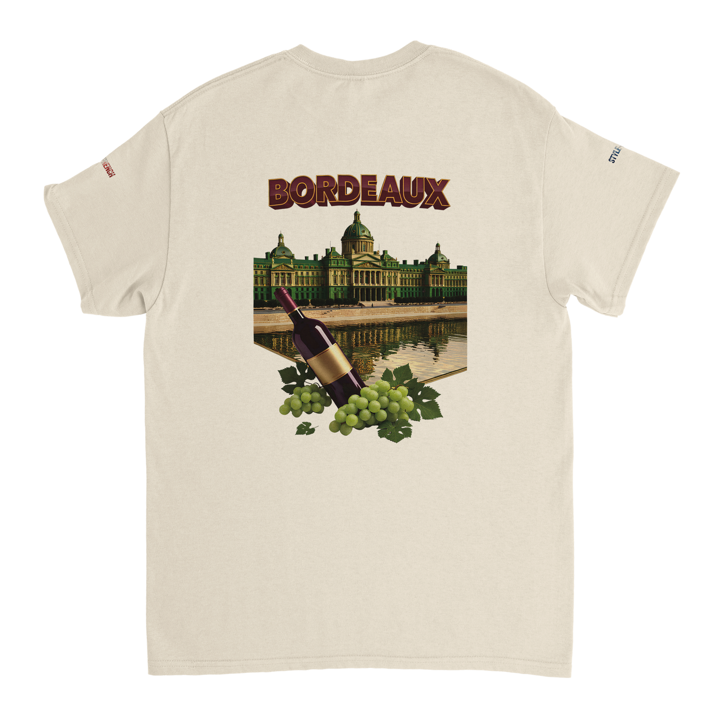 Unisex burgundy French city crewneck heavy t-shirt | Gildan® 5000