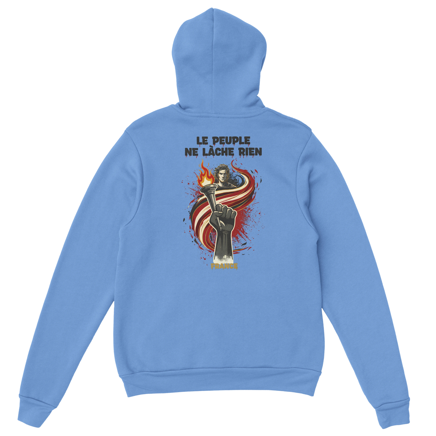 "The people don't give up" hoodie - classic French style for men | Gildan® 18500