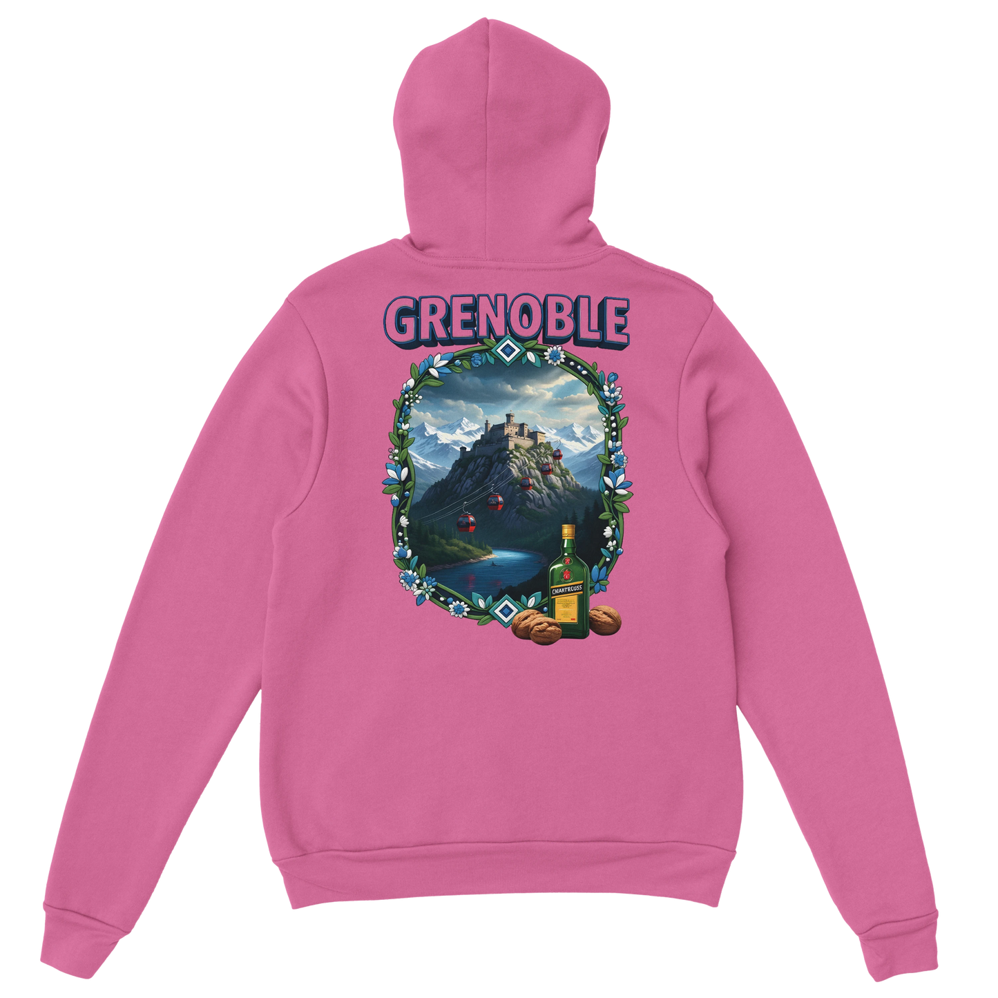 Kapuzenpullover Grenoble Stadt in Frankreich Unisex Classic | Gildan® 18500