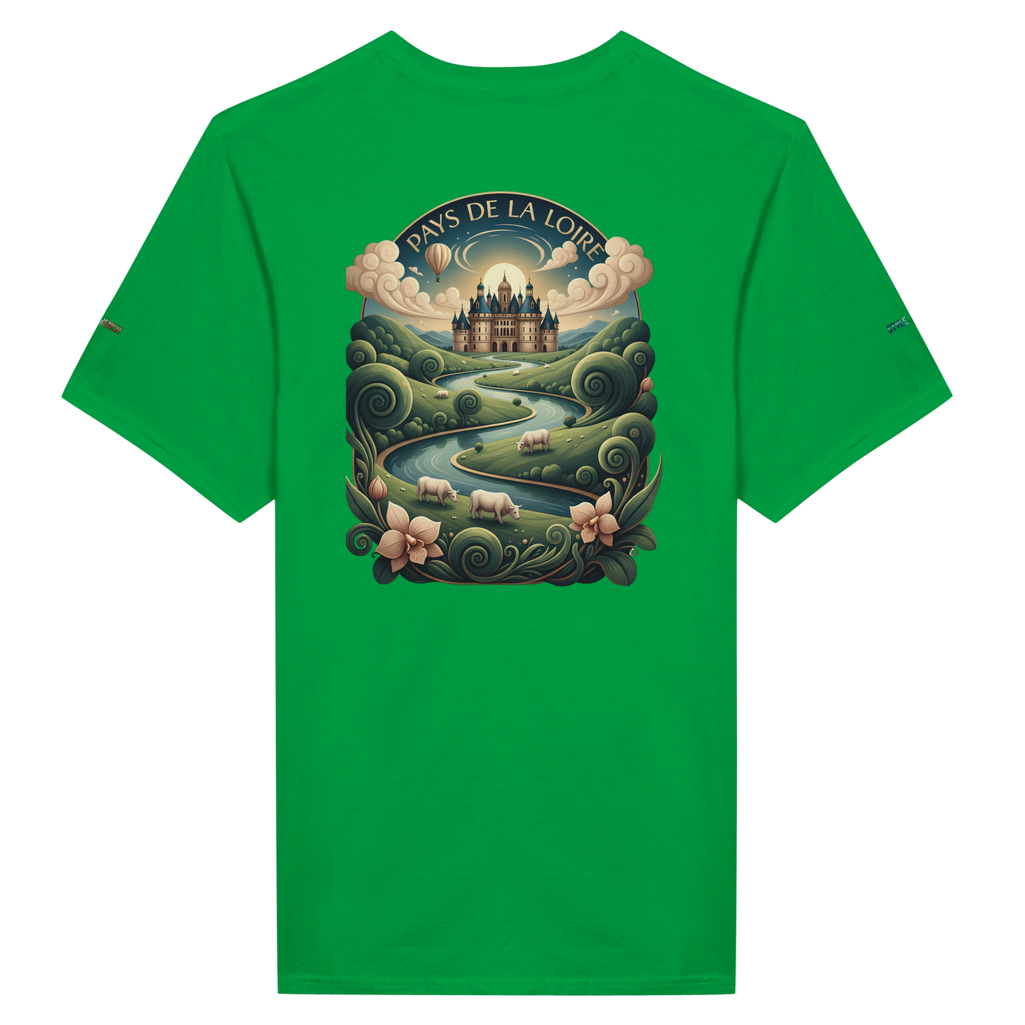 Unisex T-Shirt Pays de la Loire klassischer Rundhalsausschnitt | Gildan® 64000
