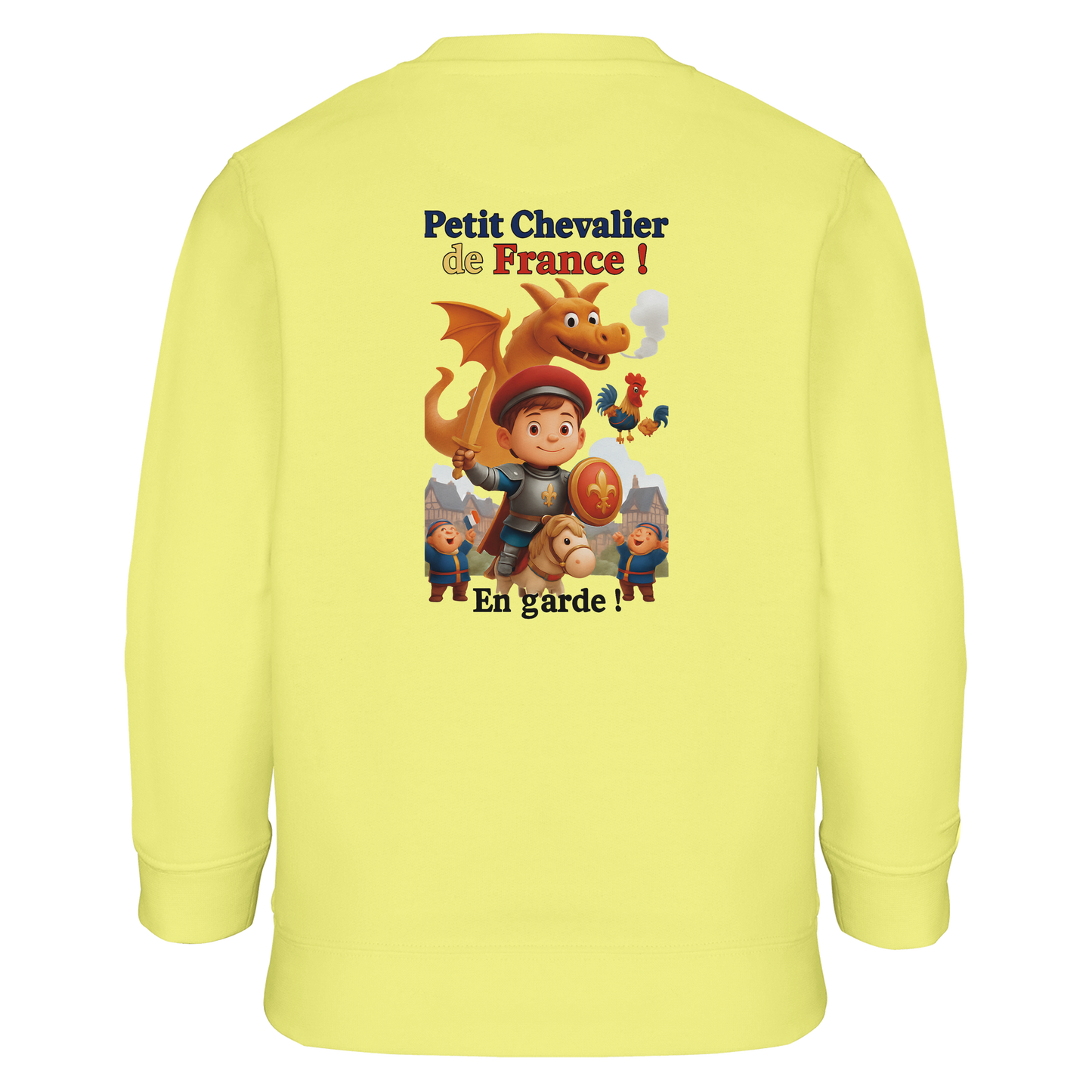 Sweatshirt für Jungen mit kleinem Frankreich-Ritter aus recyceltem Materialmix | SOL'S Columbia Kids 04239