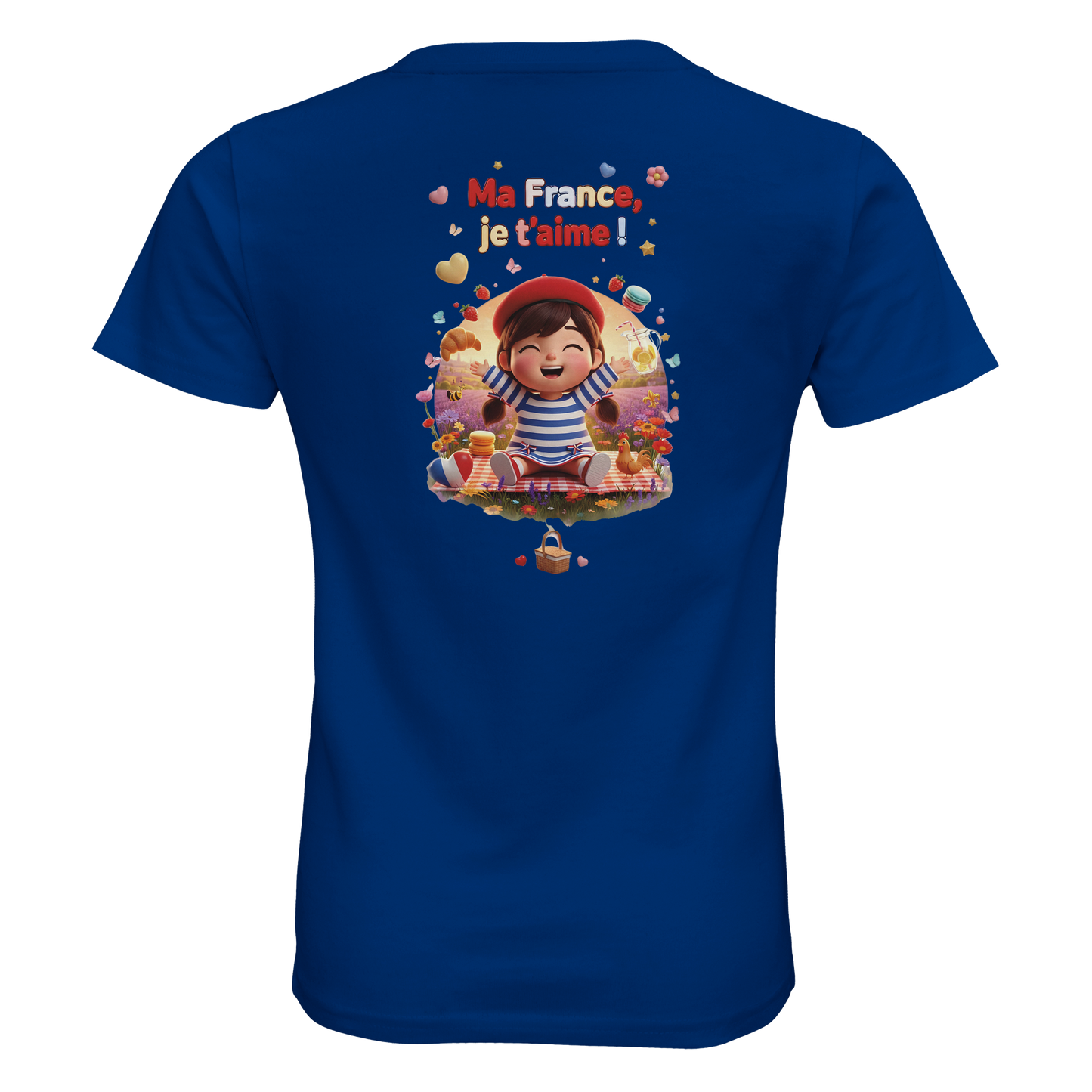 Organic Kids Fitted T-shirt Mädchen Style-Französisch "Ma France je t'aime" | SOL'S Pioneer Kids 03578
