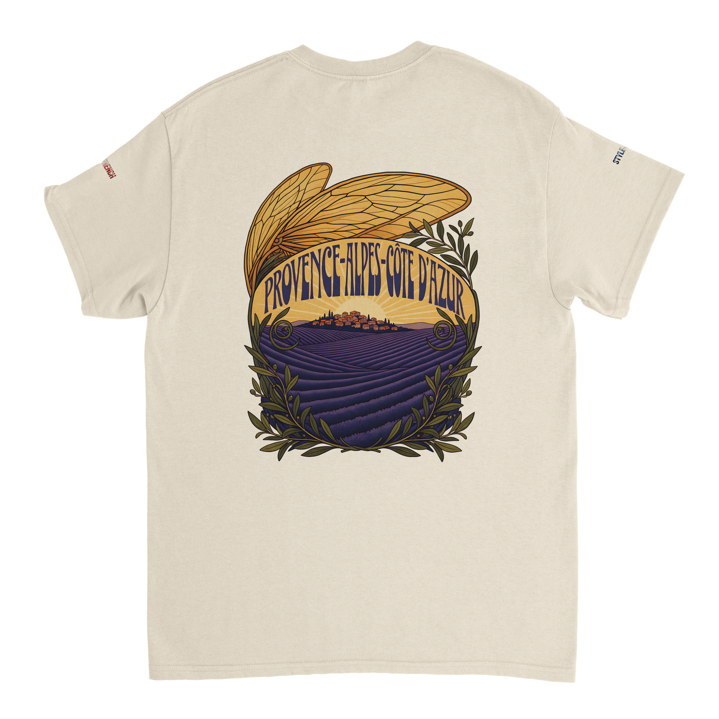 Unisex T-Shirt Provence-Alpes-Côte d'Azur, schwerer Rundhalsausschnitt | Gildan® 5000