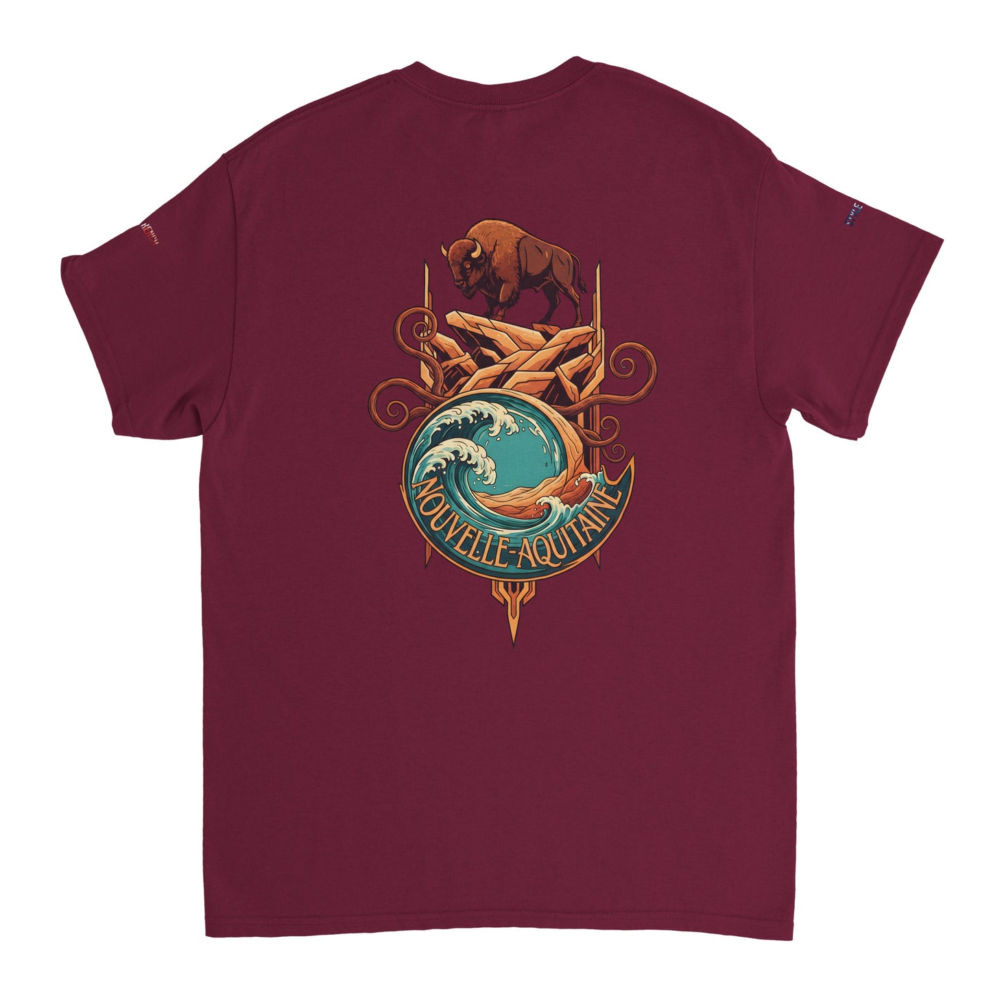 T-Shirt Neu-Aquitanien, dick, Rundhalsausschnitt | Gildan® 5000