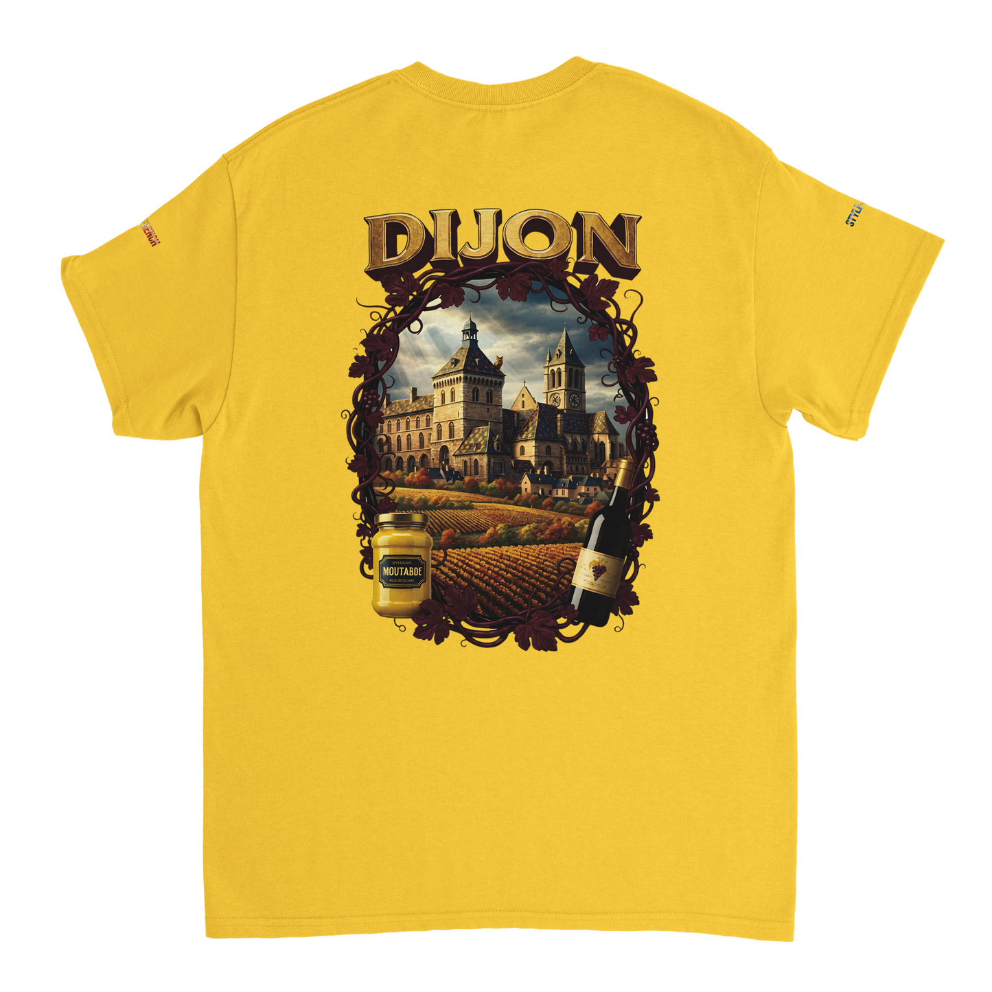 Unisex T-Shirt Dijon Stadt Frankreich dick Rundhals | Gildan® 5000