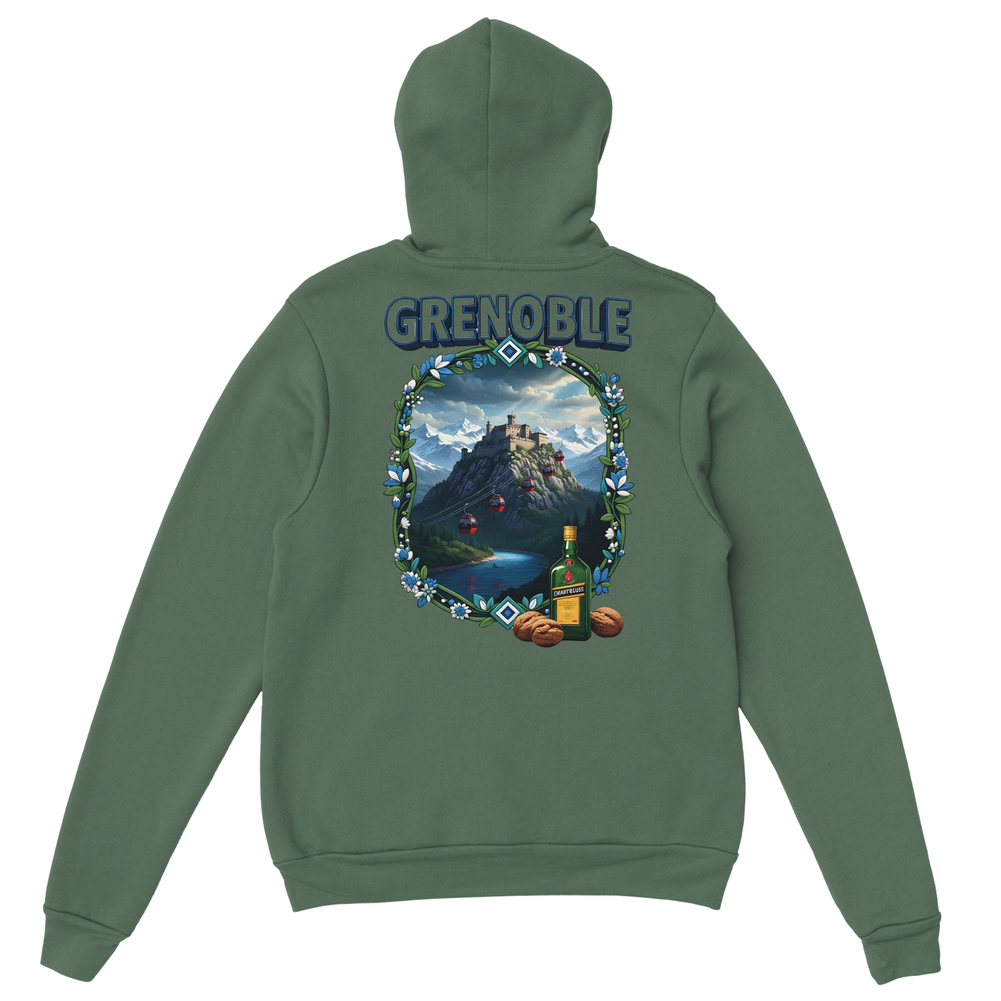 Kapuzenpullover Grenoble Stadt in Frankreich Unisex Classic | Gildan® 18500