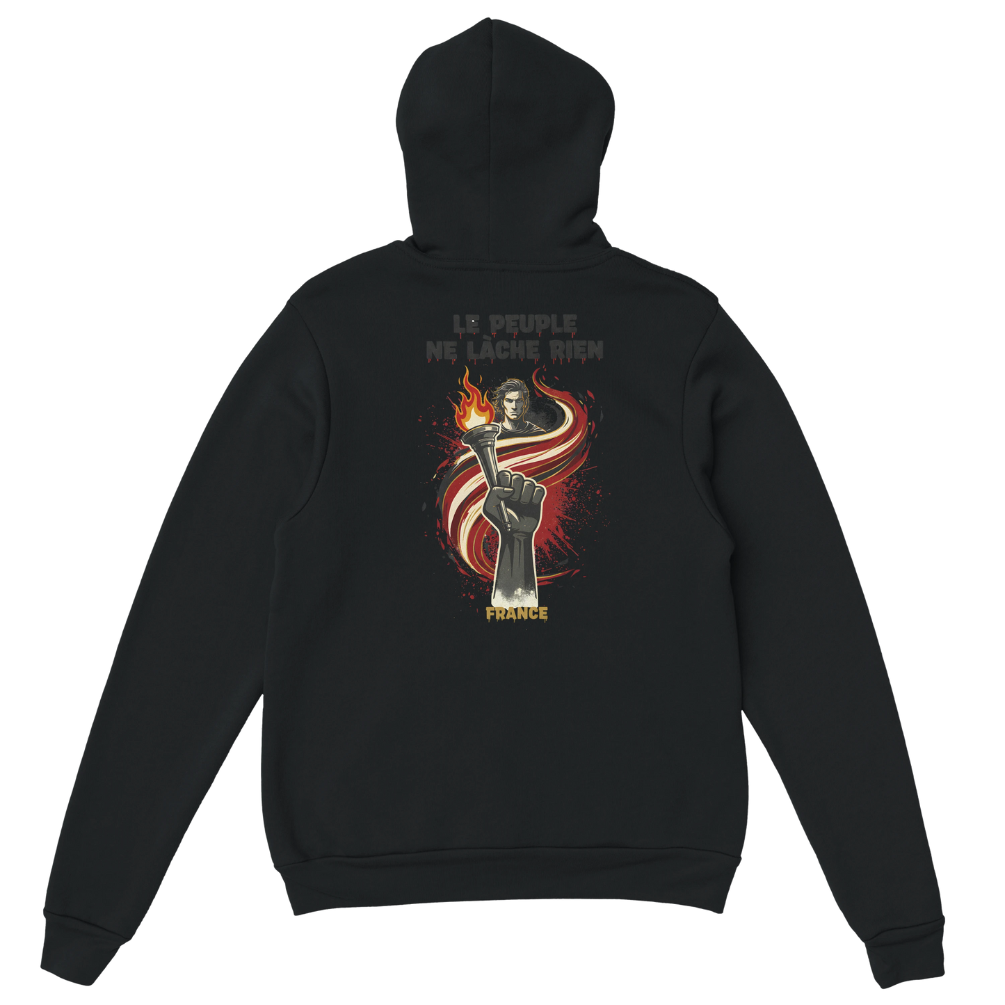 "The people don't give up" hoodie - classic French style for men | Gildan® 18500
