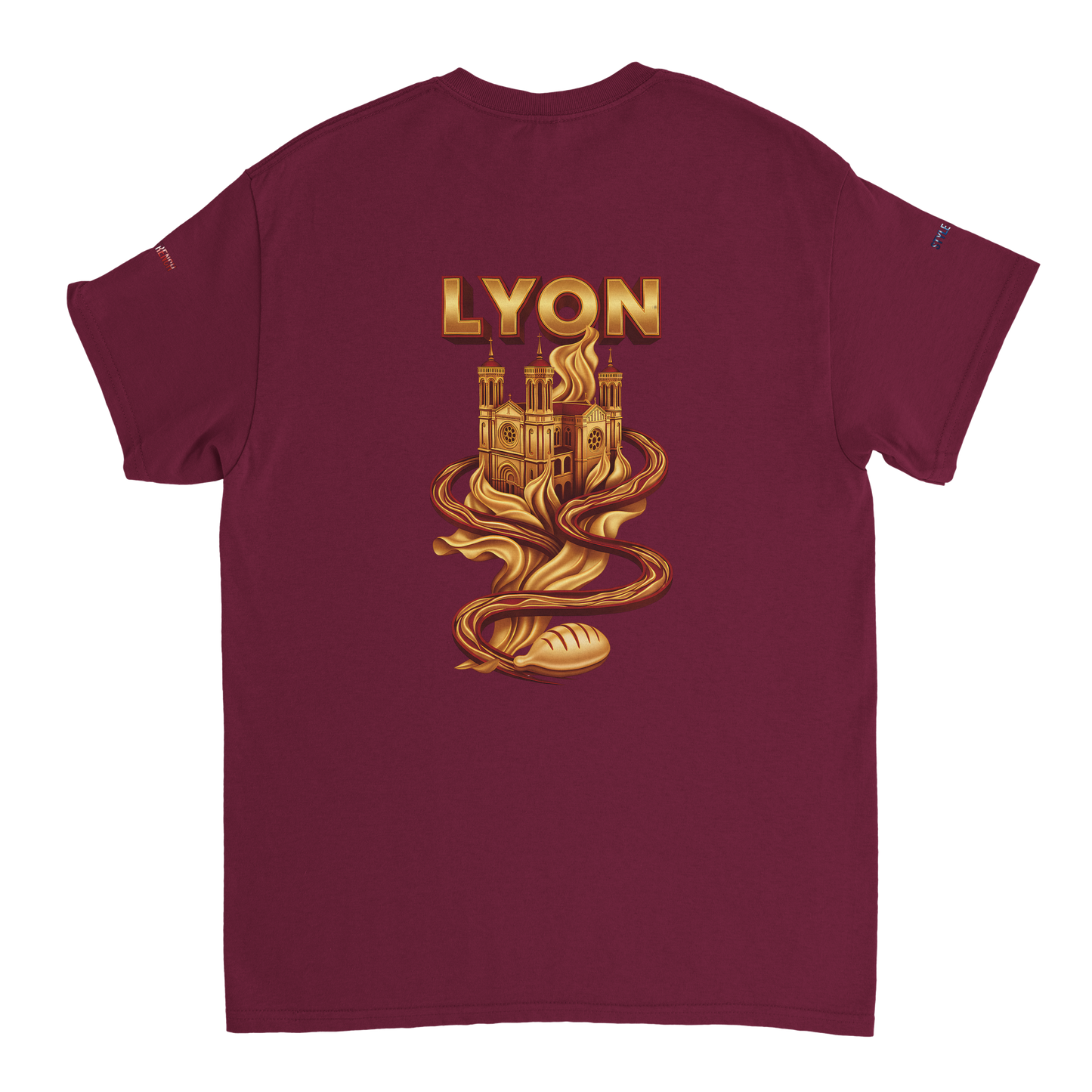 Unisex-T-Shirt Lyon Stadt Frankreich dick Rundhals | Gildan® 5000