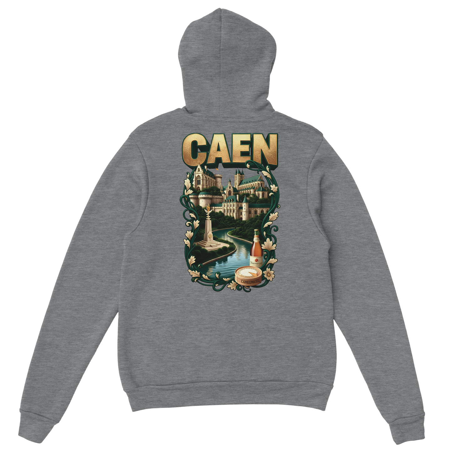 Kapuzenpullover "Caen, Stadt Frankreichs" Unisex Klassiker | Gildan® 18500