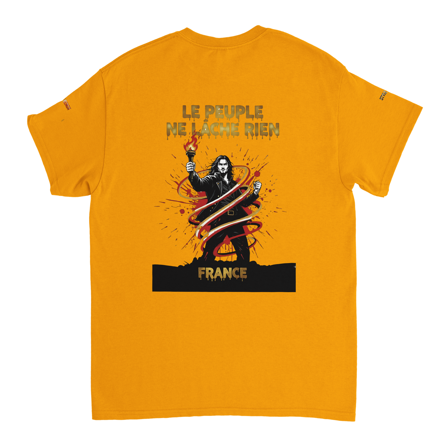 T-shirt Homme Le Peuple Ne Lâche Rien - Coton Premium