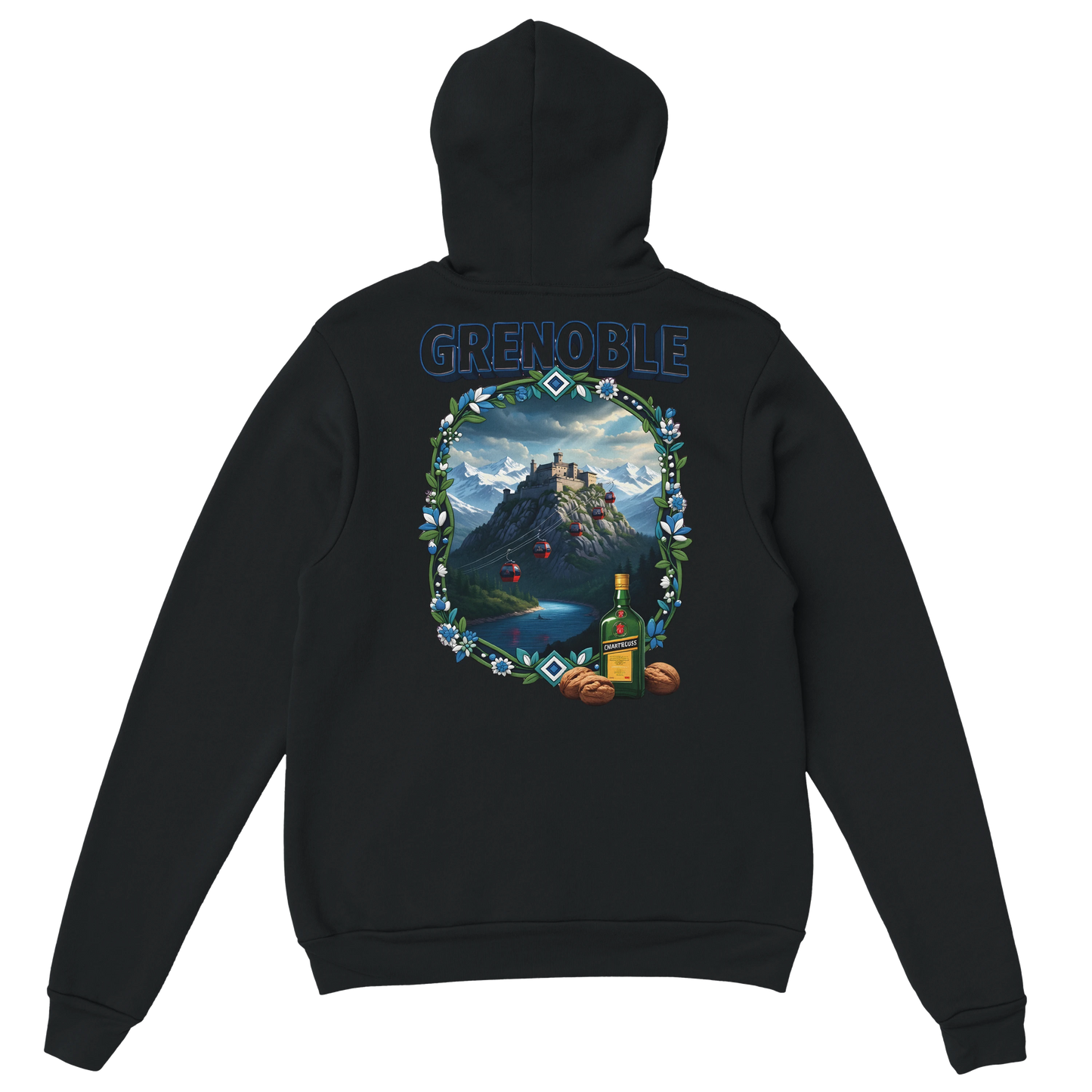 Kapuzenpullover Grenoble Stadt in Frankreich Unisex Classic | Gildan® 18500
